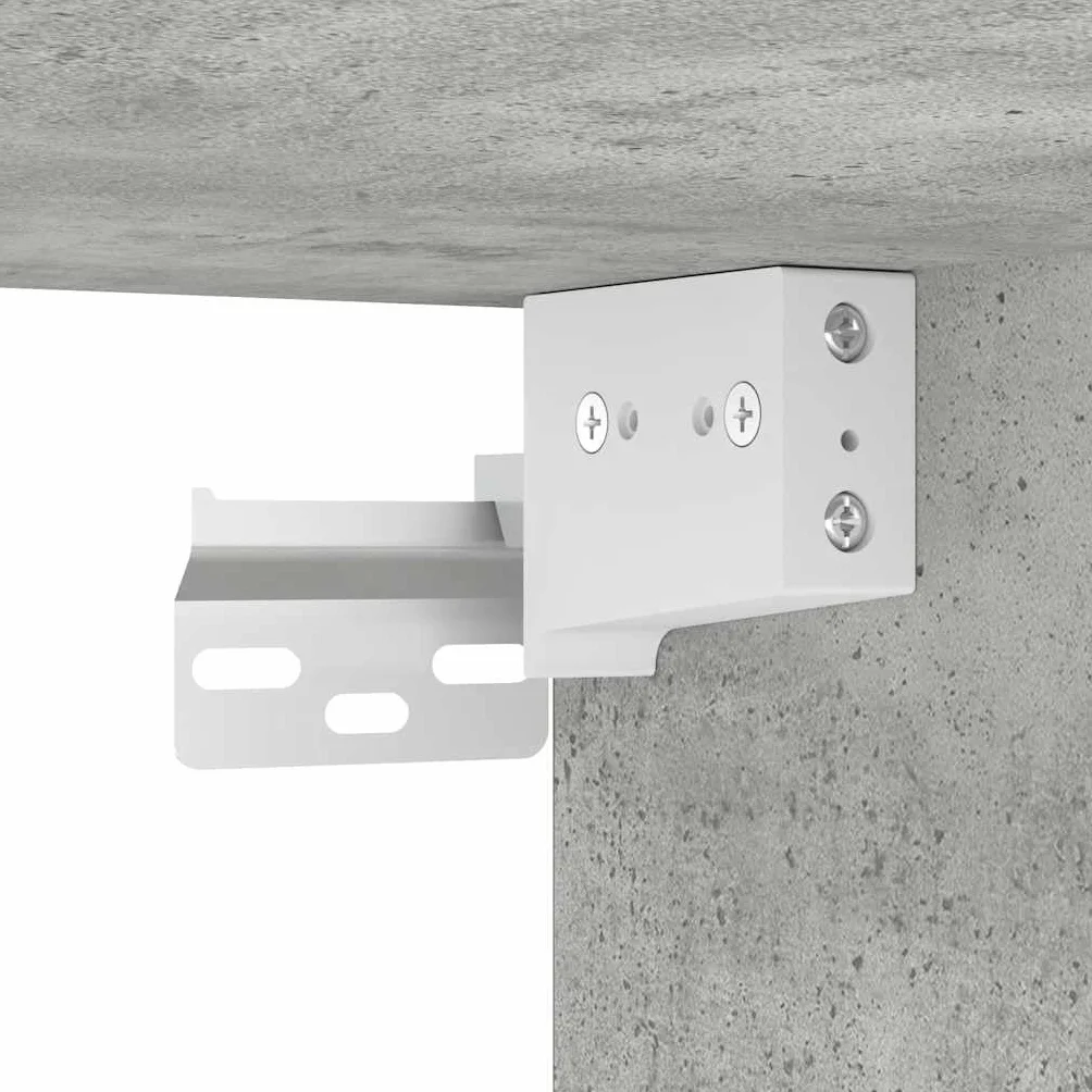 vidaXL Pensili per Garage 2 pz Grigio Cemento in Legno Multistrato