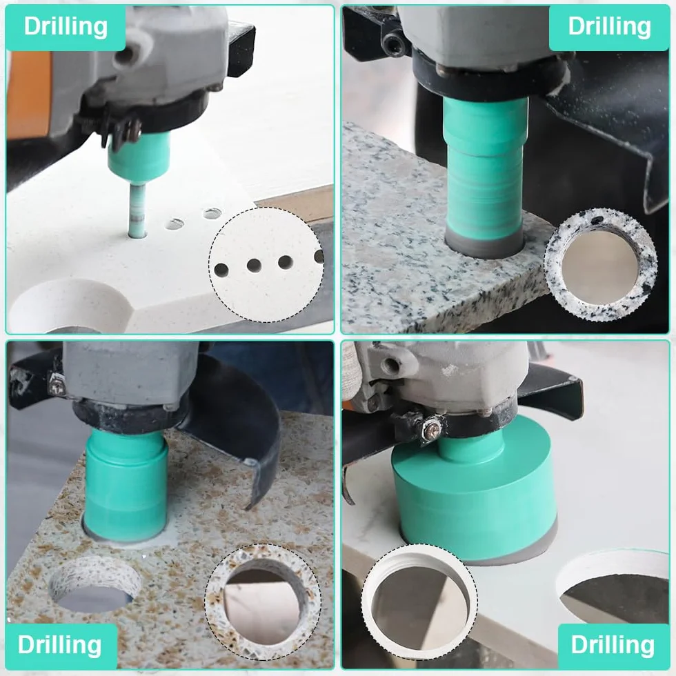 M14 Trapano per Piastrelle Corona Diamantata - 20/35/50/68mm Trapano Diamantato Corona Foro Perforante Per Porcellana, Ceramica, Piastrelle, Marmo, Granito, Pietra