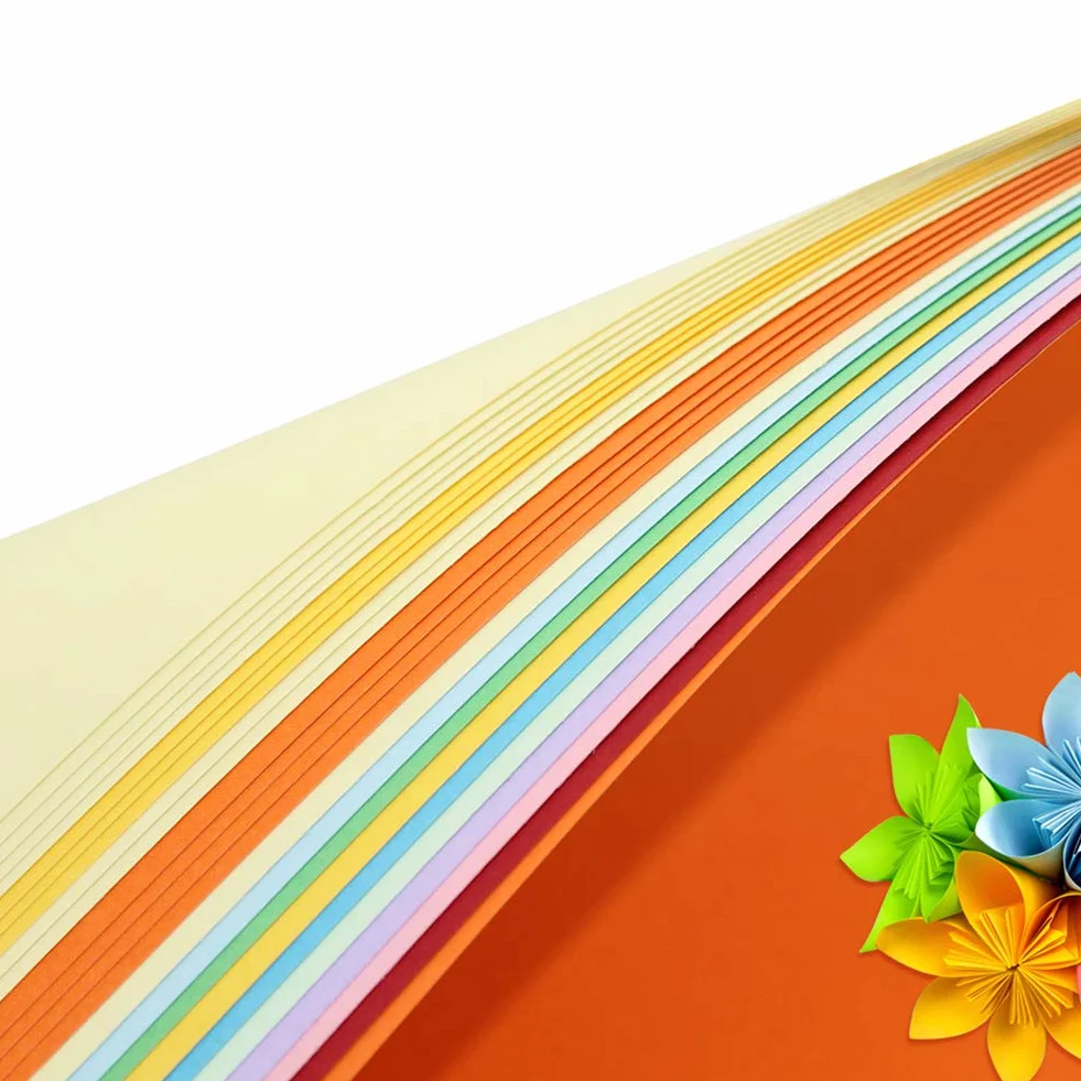 Papier kolorowy A4 230 g/m² 20 kolorów do origami i rękodzieła 297x210 mm