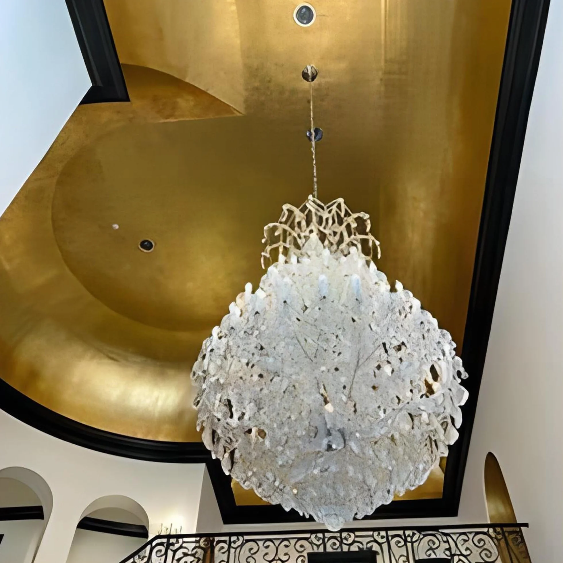 KIRIN Fogli Foglia Oro, 14x14 cm 100 Pezzi di Lamina d'oro per Doratura, Progetti di Artigianato, Mobili, Decorazioni per la Casa