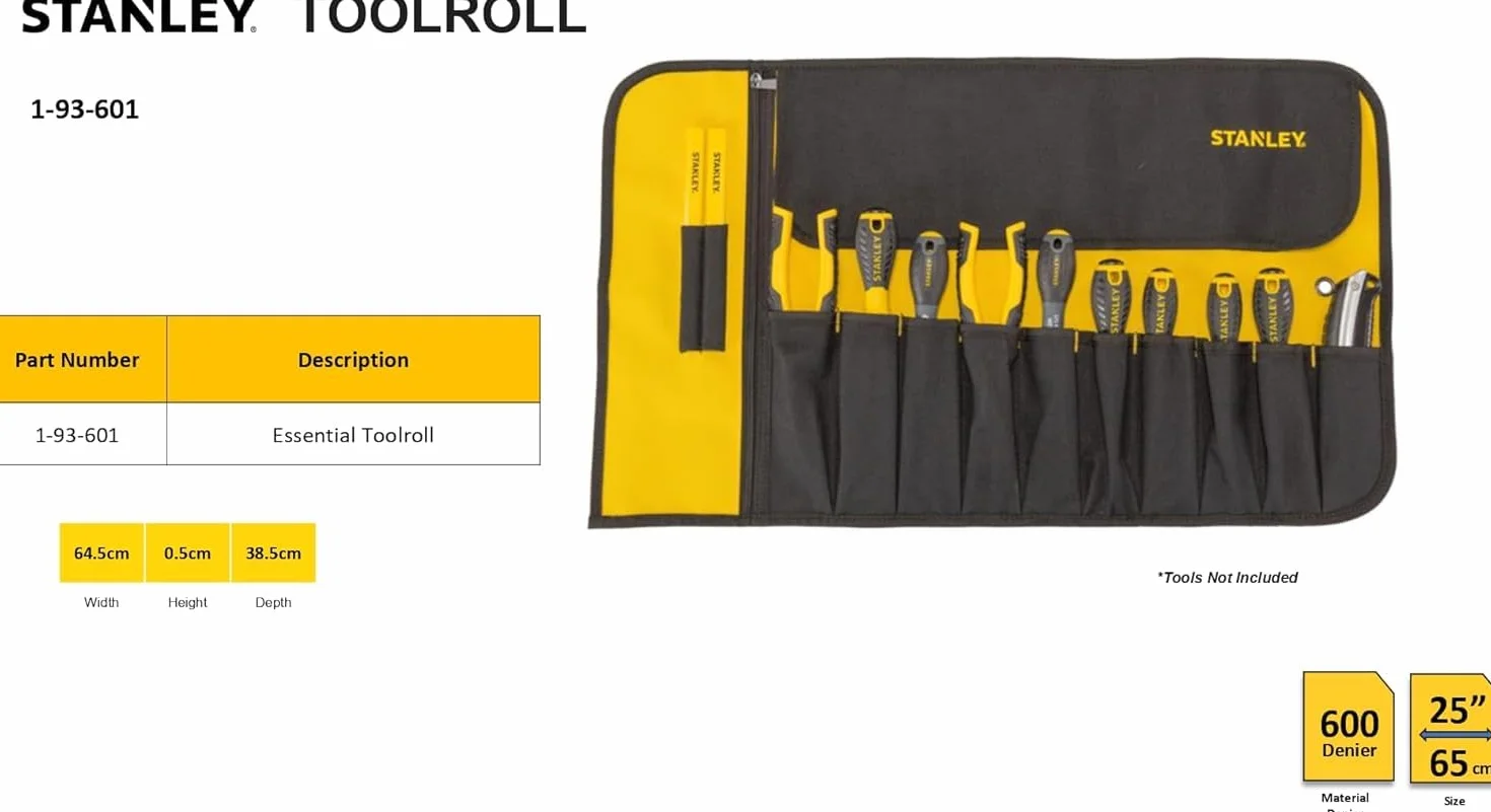 STANLEY FODERO PORTA ATTREZZI 12 TASCHE 1-93-601