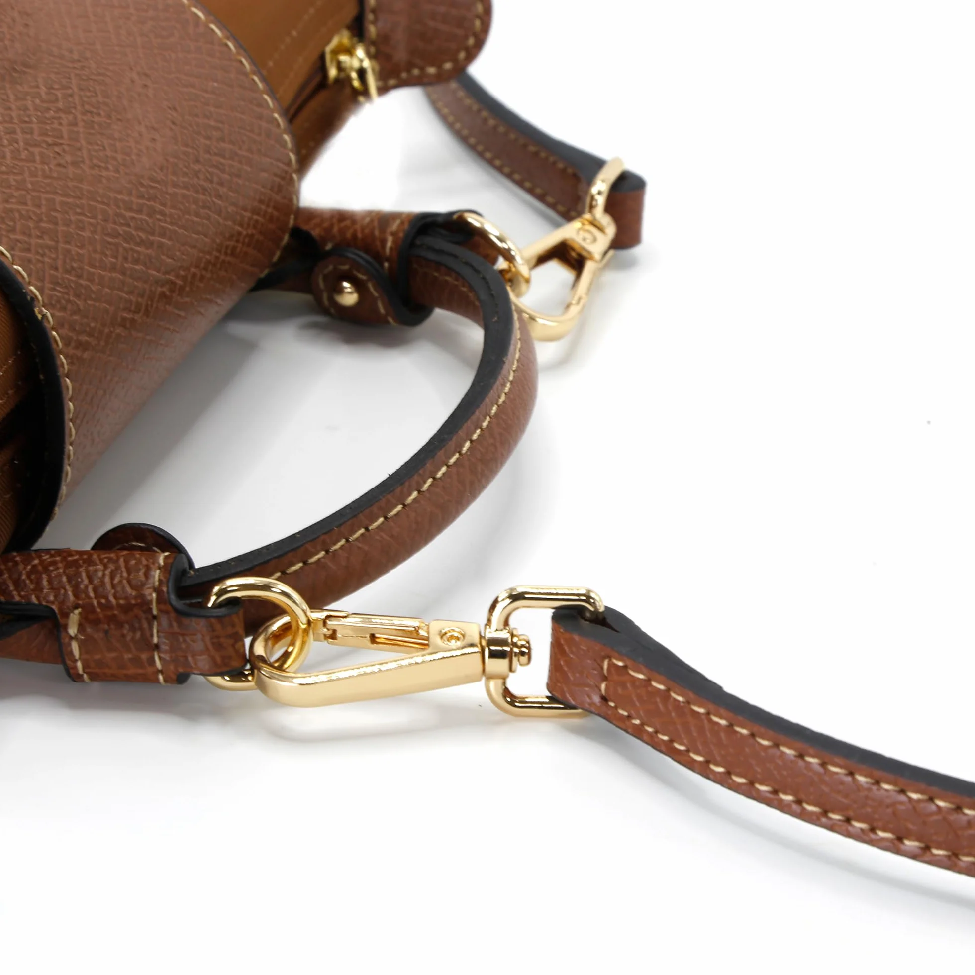 Tracolla in pelle per borsetta, terracotta/nude/tortora/blu navy