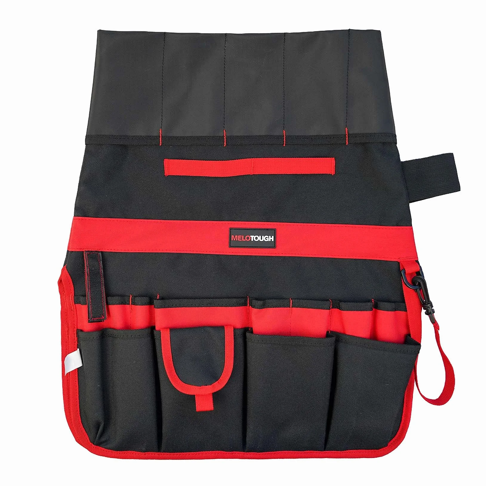 MELOTOUGH Secchio portautensili 35 tasche 13-19 litri rosso