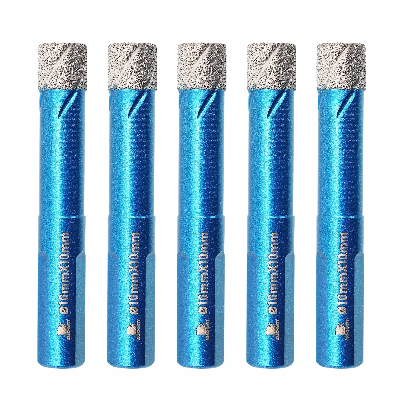 Punte Trapano Diamantate 10mm- BRSCHNITT foretto diamantato per Gres Porcellanato Piastrelle Ceramica granito Marmo(5 pezzi)..