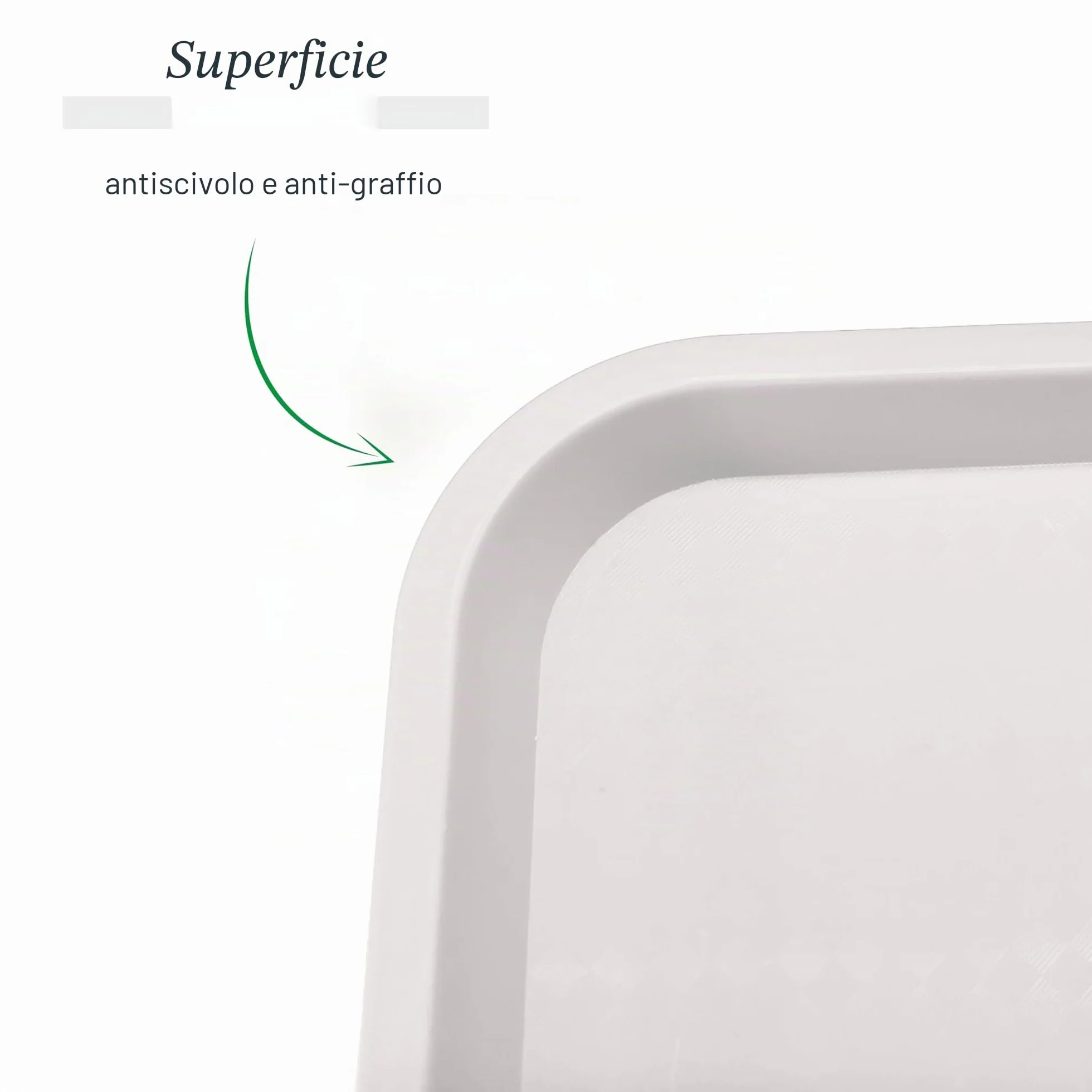 Lacor Vassoio per alimenti 41.5x30.5 cm Polipropilene Impilabile Lavabile in lavastoviglie