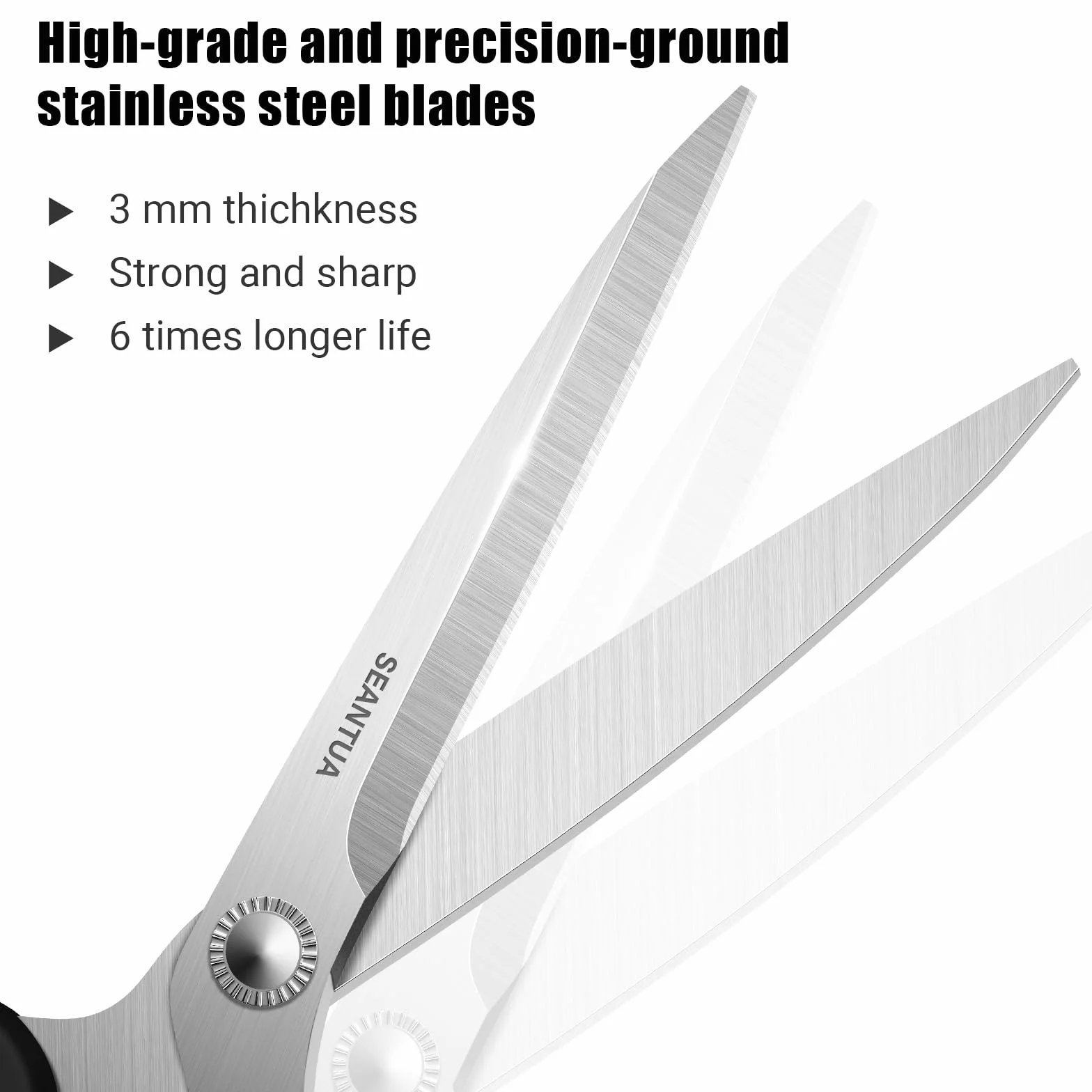 Forbici da Sarta Professionali, 23 cm/ 13cm Forbici Sarta per Uso Intensivo, Lame Affilate in Acciaio Inossidabile, Impugnatura Ergonomica, Scissors Multiuso per Carta, Tessuto, Feltro, Seta