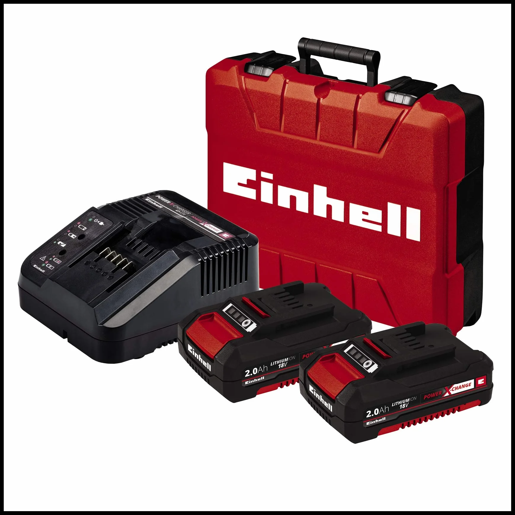Einhell TE-Cd 18/50 Li-I Bl Trapano Avvitatore A Percussione A Batteria Powe X-Change 18 V, Nero Rosso, 19 x 7.5 x 24 cm, 2.35 Kg