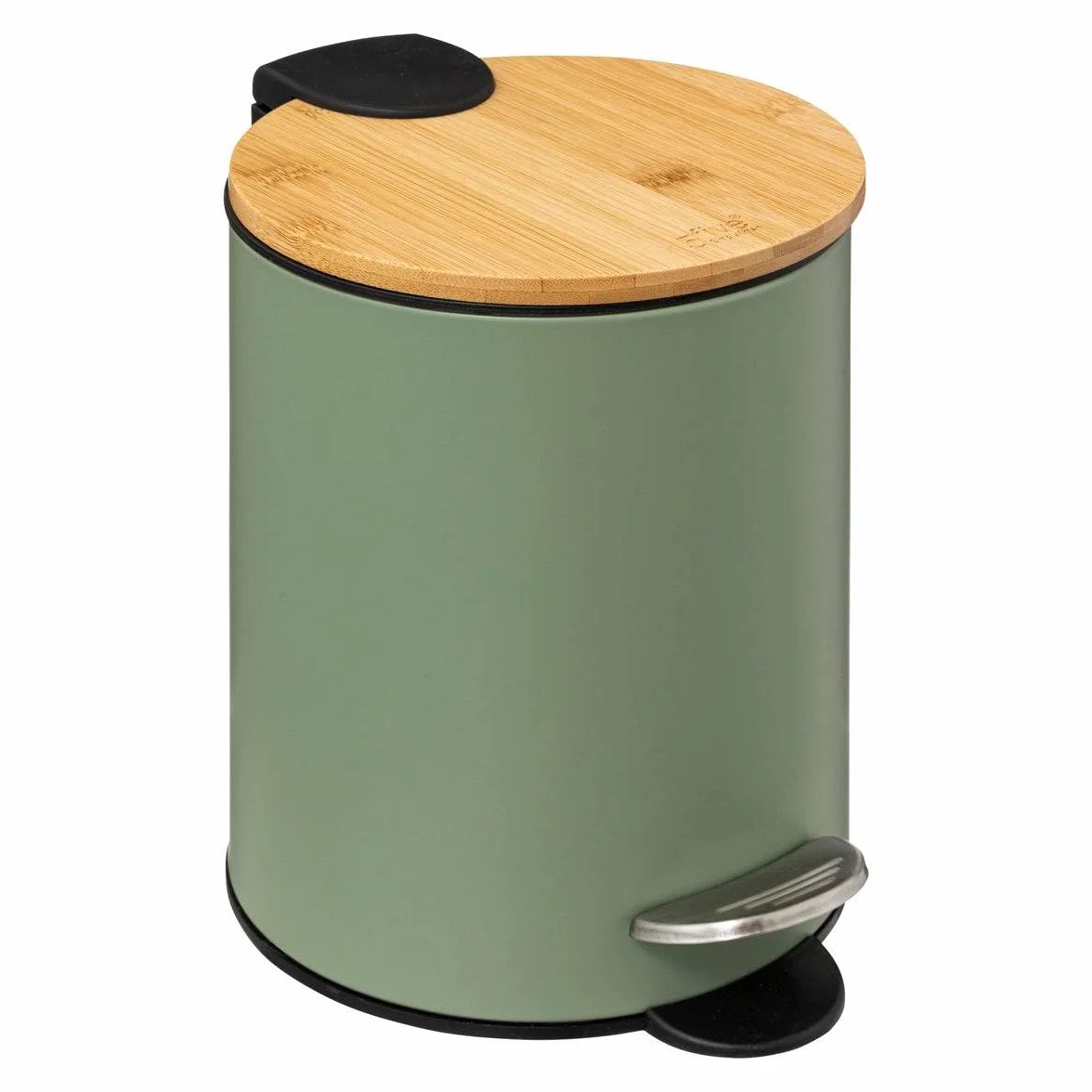 5five - cestino a chiusura morbida 3l trio verde kaki