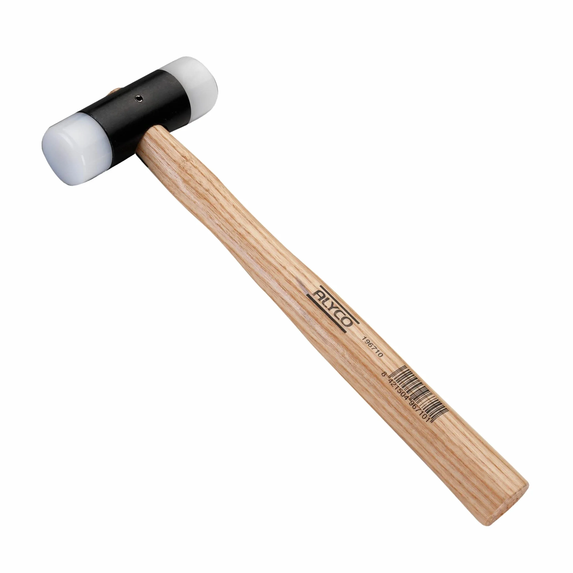 ALYCO 196710 - Martillo 550 gr mango madera con bocas de nylon de 34 mm