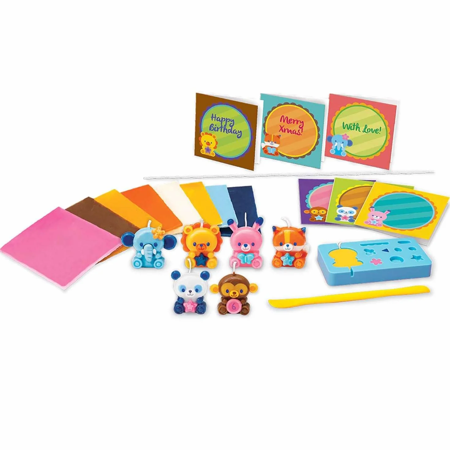 4M Mini-Animali — Kit Crea Le Tue Candele | Realizza 6 Candele a Forma di Animaletti | Gioco Creativo per Bambini, Educativo e Divertente | Da 8 Anni, 00-04681