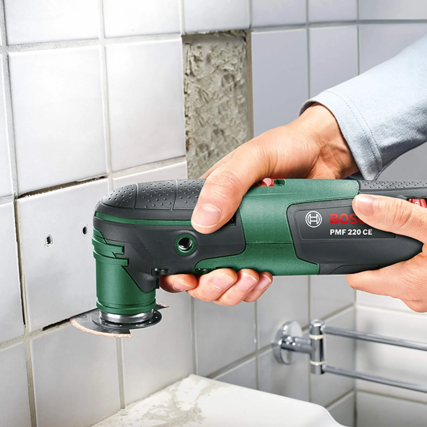 Bosch Home and Garden PMF 220 CE Utensile Multifunzione, W, 220 V, Schwarz, Grün