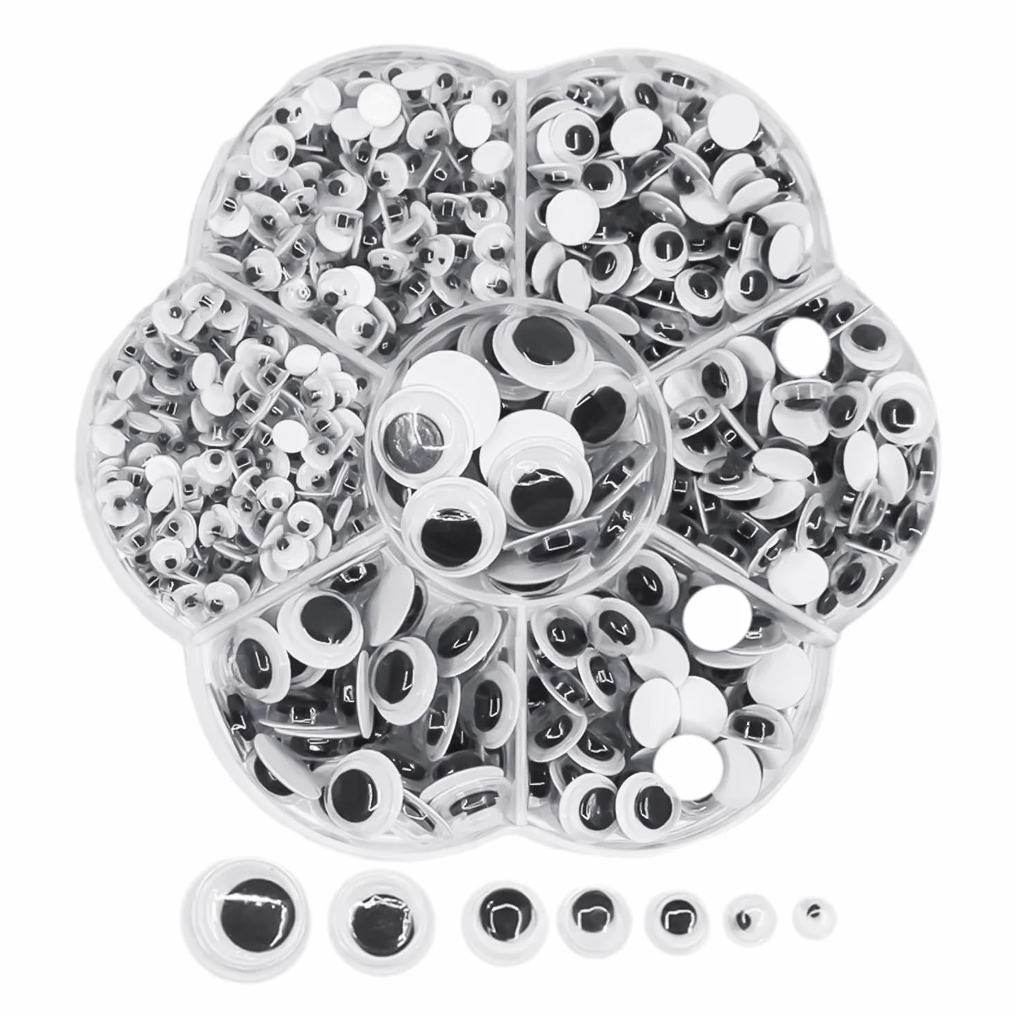 700 Pezzi Occhi Adesivi, Bulbi Oculari Autoadesivi, Accessori per Giocattoli di Animali, Occhi per Bricolage, Materiali Artigianali per Bambini, Adatti per Fai da Te, Scrapbooking