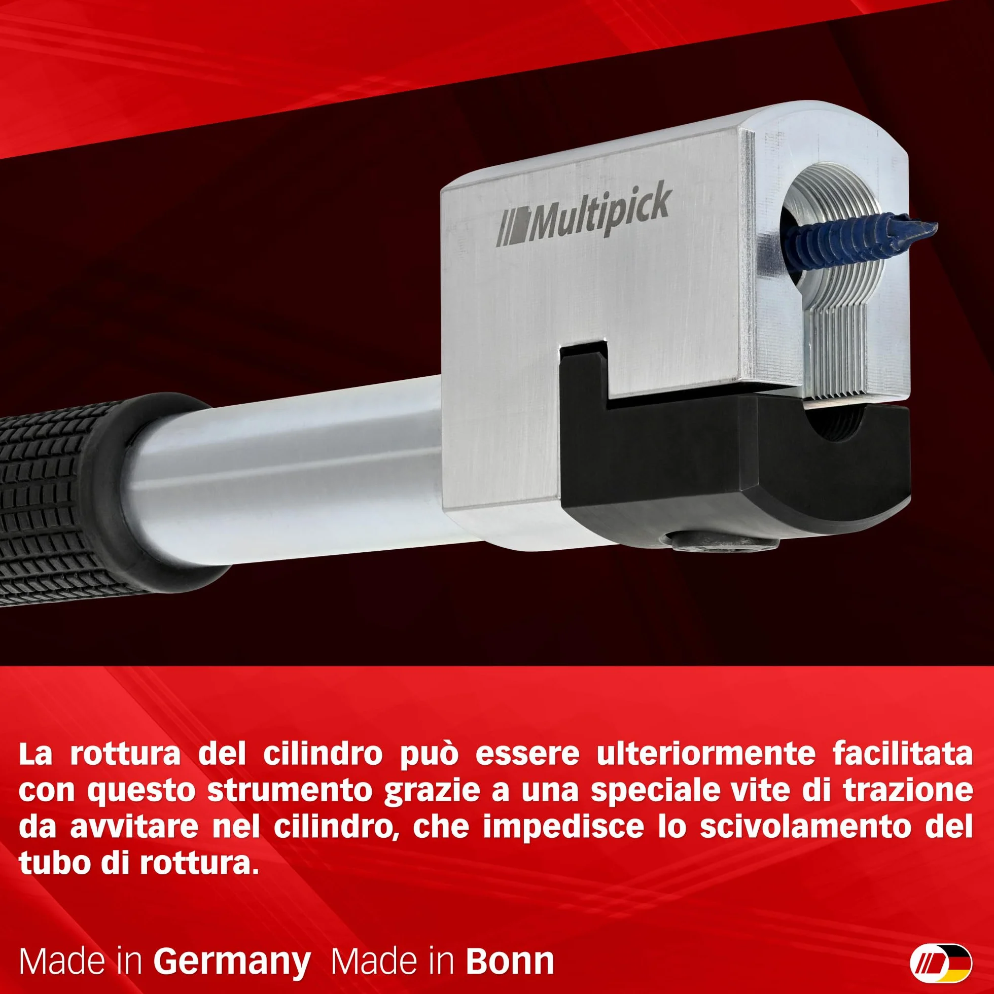 Multipick Power Pull Kracker - Strumento di trazione e apertura per cilindri profilati