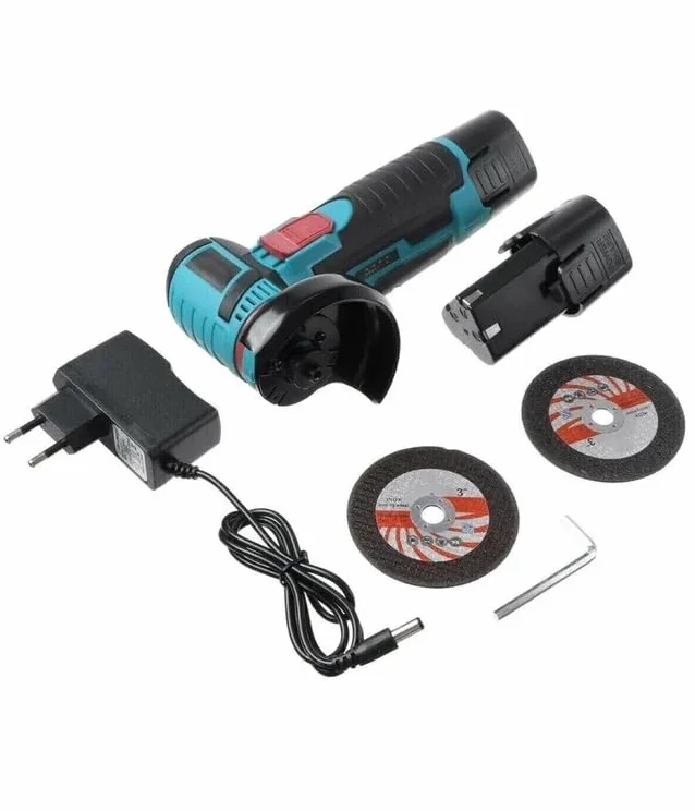 Mini Flex Mini Smerigliatrice Taglierina Elettrica A Doppia Batteria Litio 12v 1.5ah 76mm 19500rpm Doppio Disco