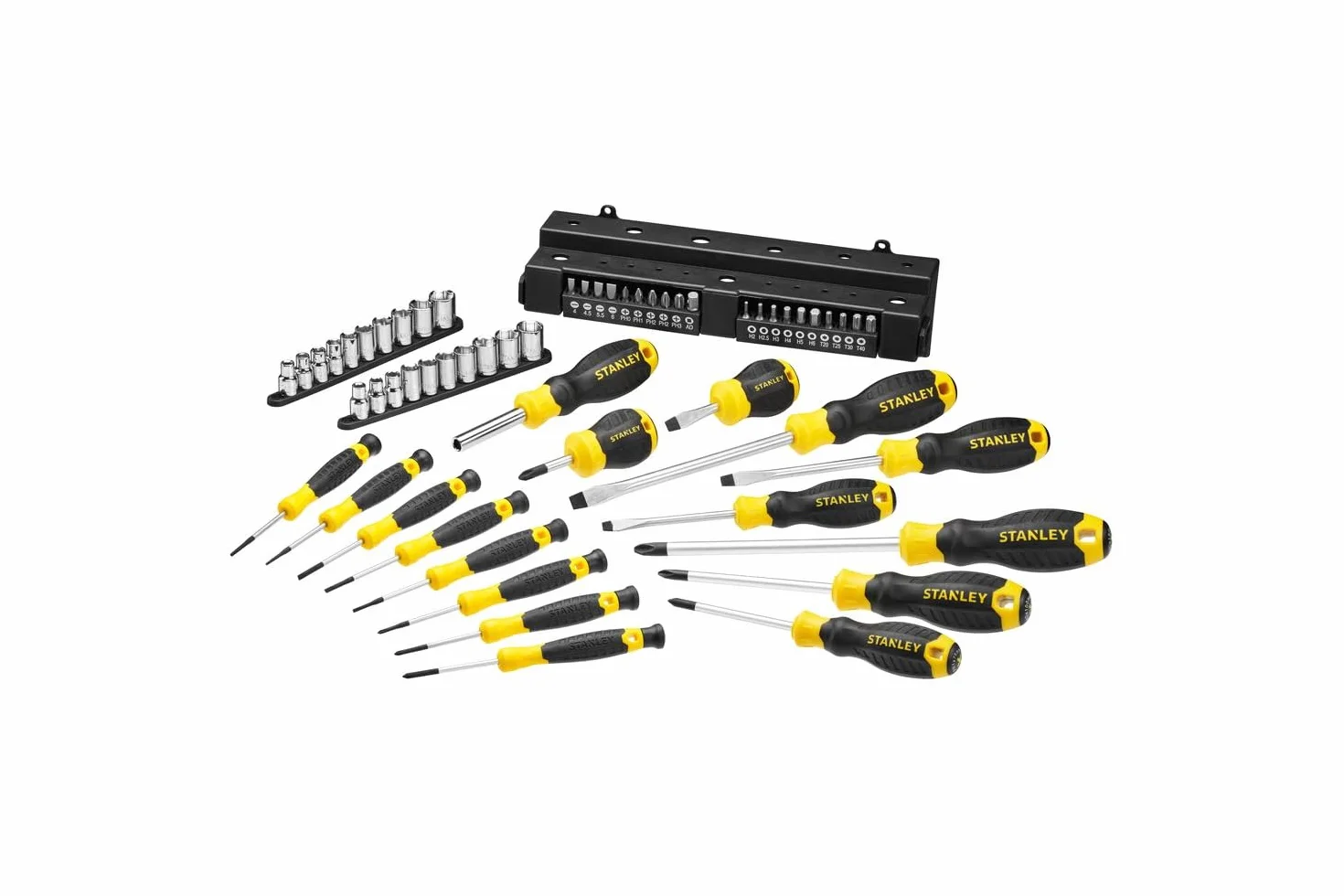 STANLEY STHT0-62143 Set 57 Pezzi Giraviti e Inserti e Chiavi a Bussola