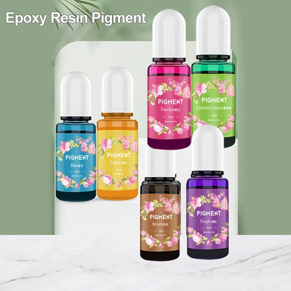 Colorante Liquido Per Candele, 6 Colori, 10ml Set Per Cera di Soia e D'api