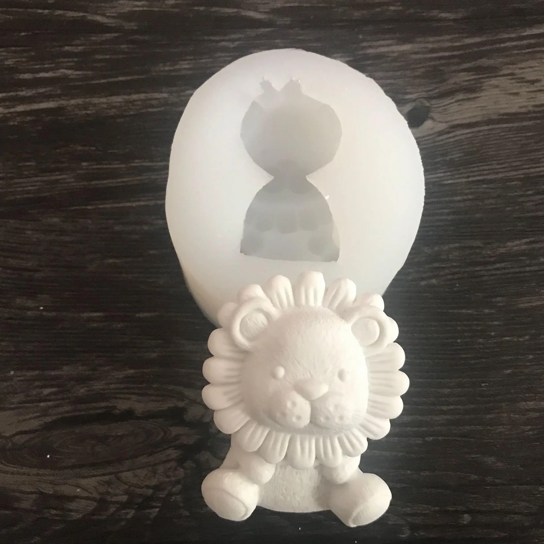 Stampo tridimensionale in silicone a forma di leone fai da te, per cioccolato, mousse, fondente, sapone, gesso, stampo per sapone