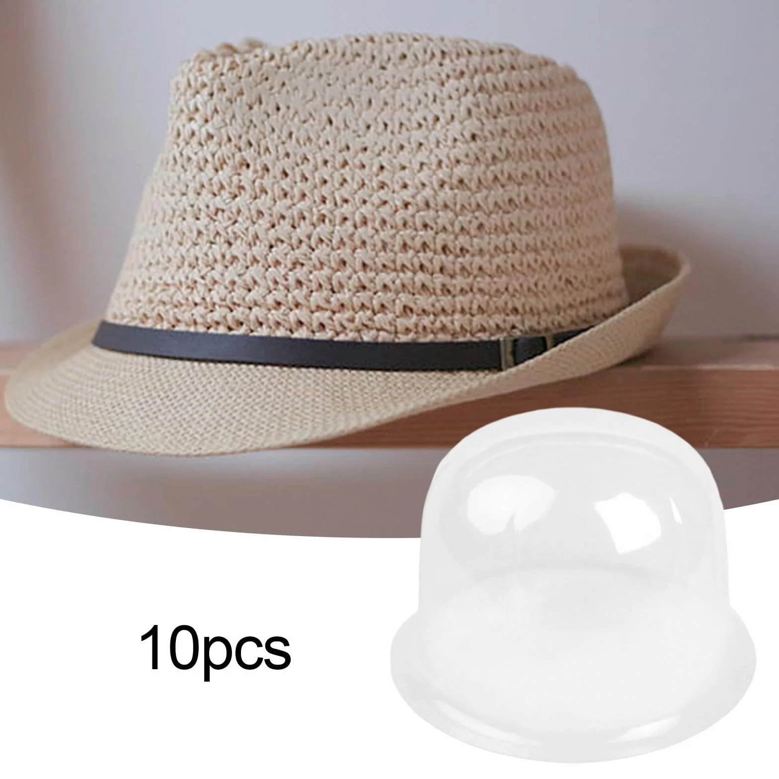 Baoblaze Espositore per Cappelli Da 10 Pezzi Espositore per Cappelli Portatile per Negozio di Camera Da Letto di Casa