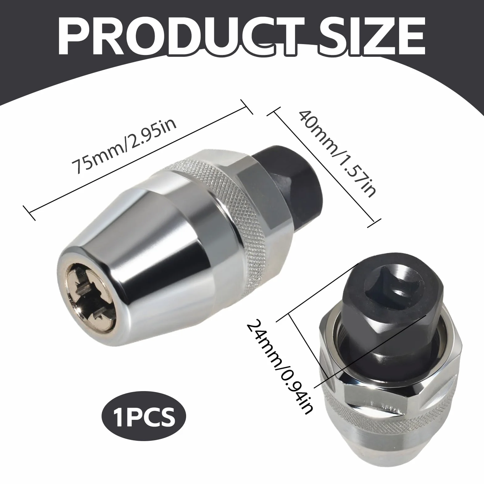 Estrattore prigioniero 3/8, estrattore prigioniere, per la rimozione di bulloni da 1/4 a 1/2 pollici (6-13 mm) di bulloni verniciati arrugginiti e rotti