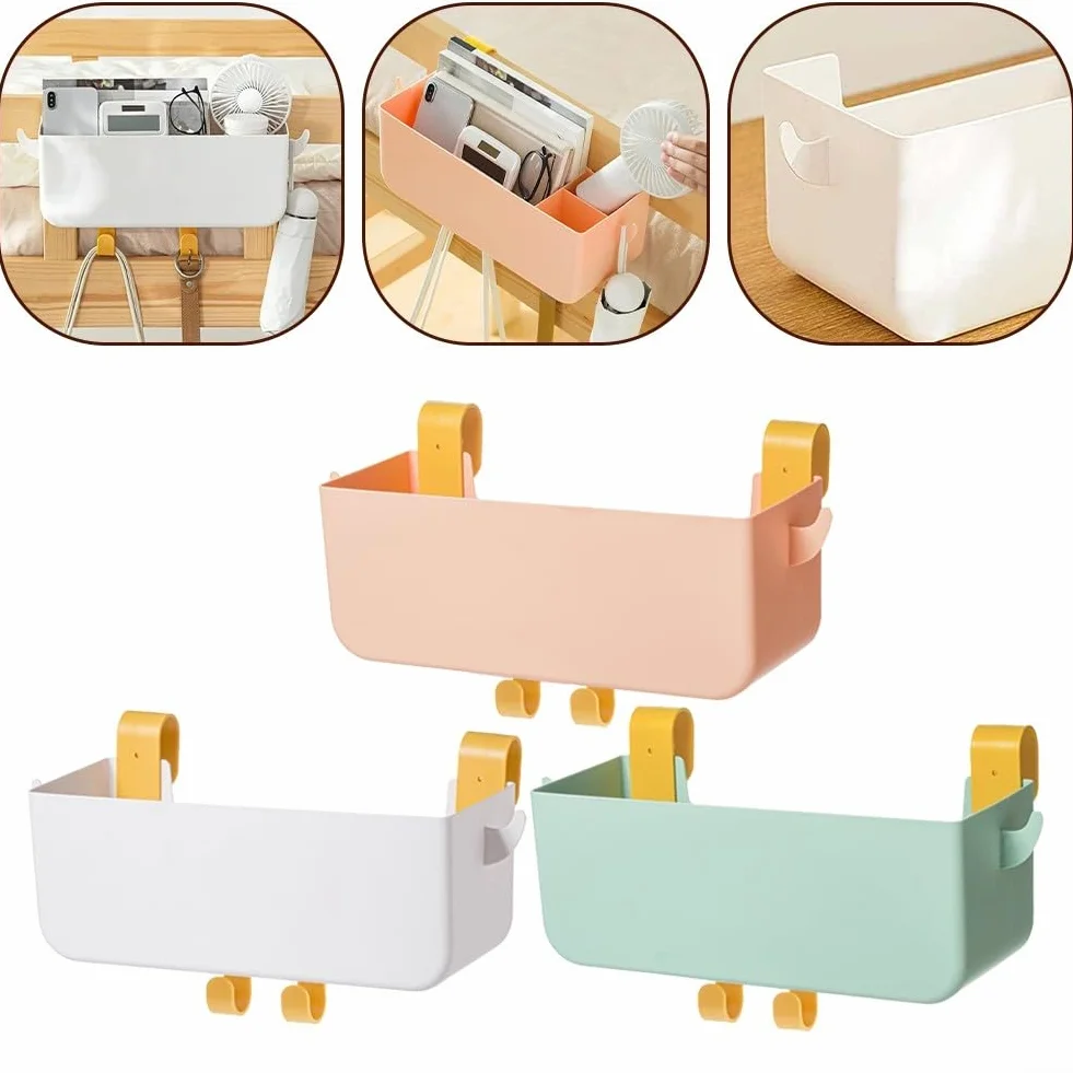 ReachMall Mantieni Il per Tuo Letto a Castello ordinato con Questo Cestino portaoggetti da Appendere al Comodino (Verde)