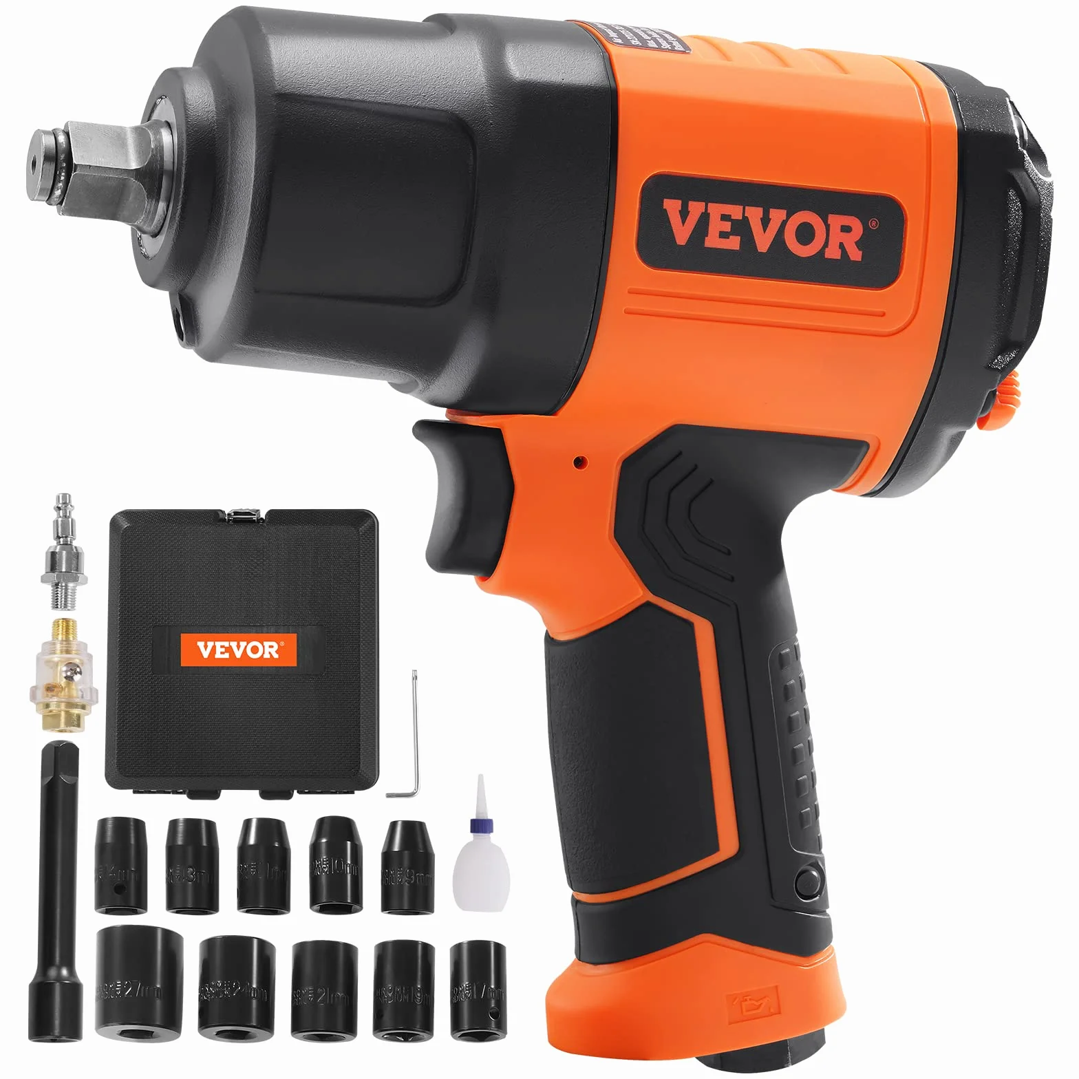 VEVOR Avvitatore Pneumatico a Percussione 1898 Nm 1,27cm 8000giri/min 6,2-8,3bar