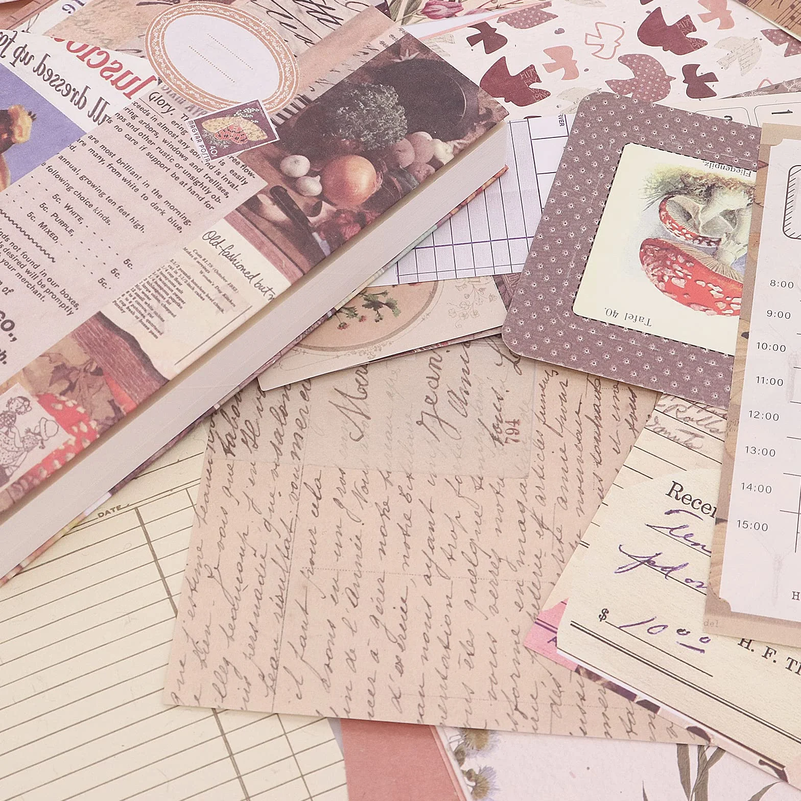 Gearific Kit di forniture per scrapbooking, kit per album di ritagli estetici con taccuino a griglia A6, forniture per diari fai da te, regalo di compleanno per adolescenti, ragazze, bambini, donne