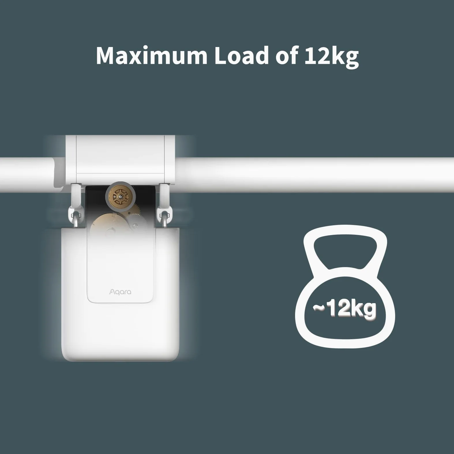Aqara Curtain Driver E1 (Versione Rod), Richiede Hub Aqara Zigbee 3.0 | Controllo Elettrico per Tende Telecomandate e Automazione Domestica, Supporta HomeKit, Alexa, Google Assistant e IFTTT