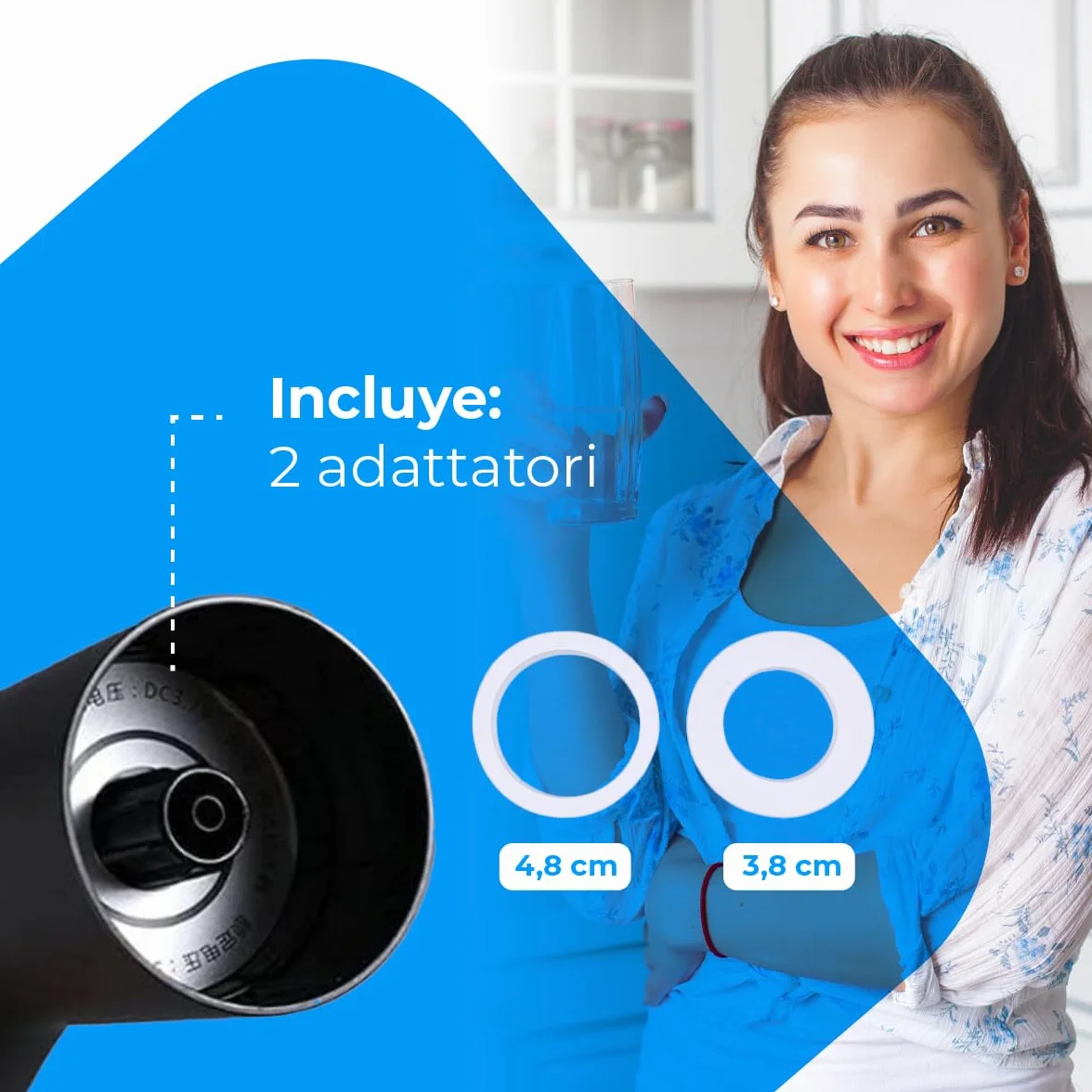 Distributore d'acqua NK con Indicatore LED, batteria ricaricabile USB 1200 mAh, silicone, compatibile 4,5-18,9L, adattatore 3,8-4,8cm, nero