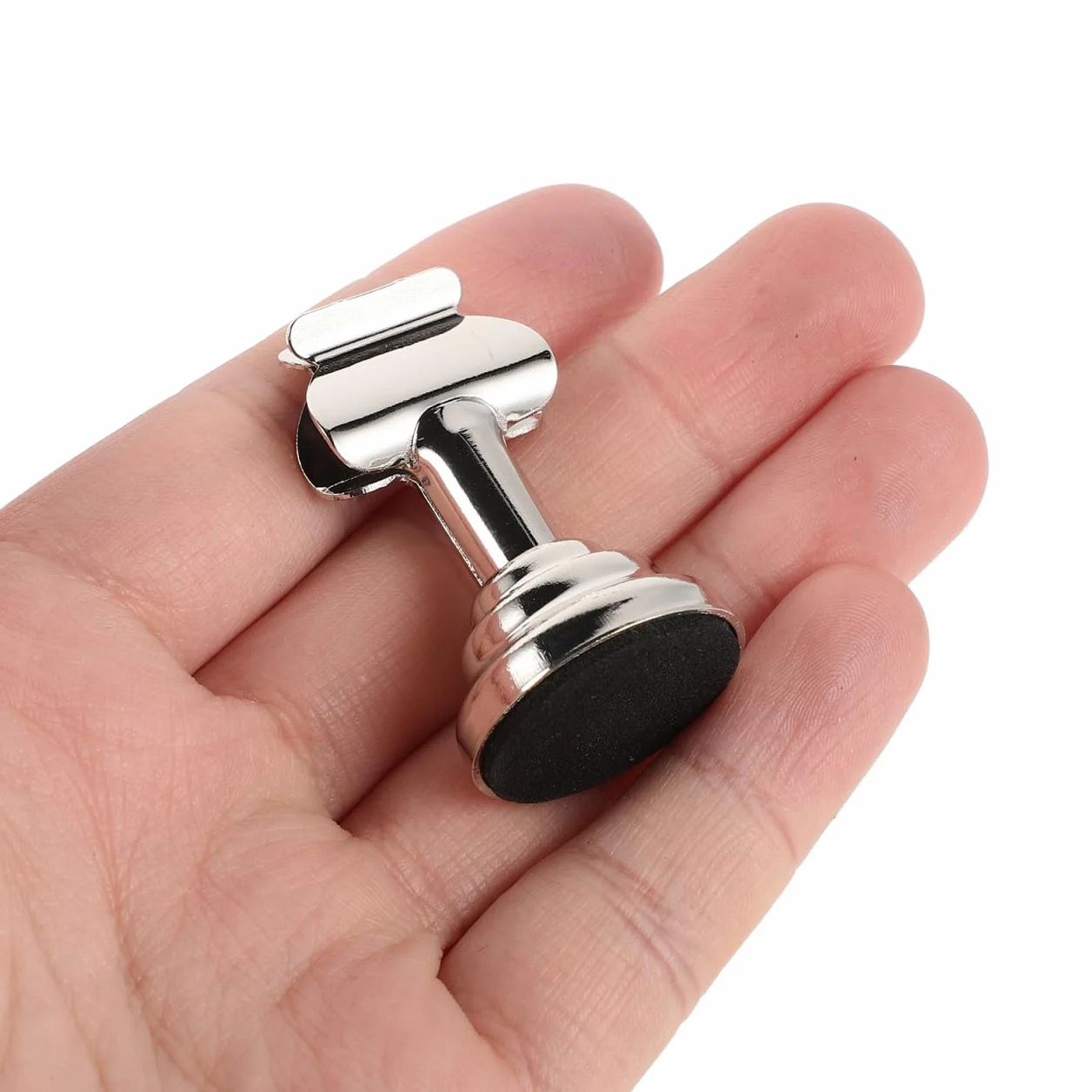 4 segnaposto in metallo argento con base rotonda, piccolo segnaposto per matrimonio, buffet, biglietti da visita, stabile porta carte di credito per gastronomia e ufficio