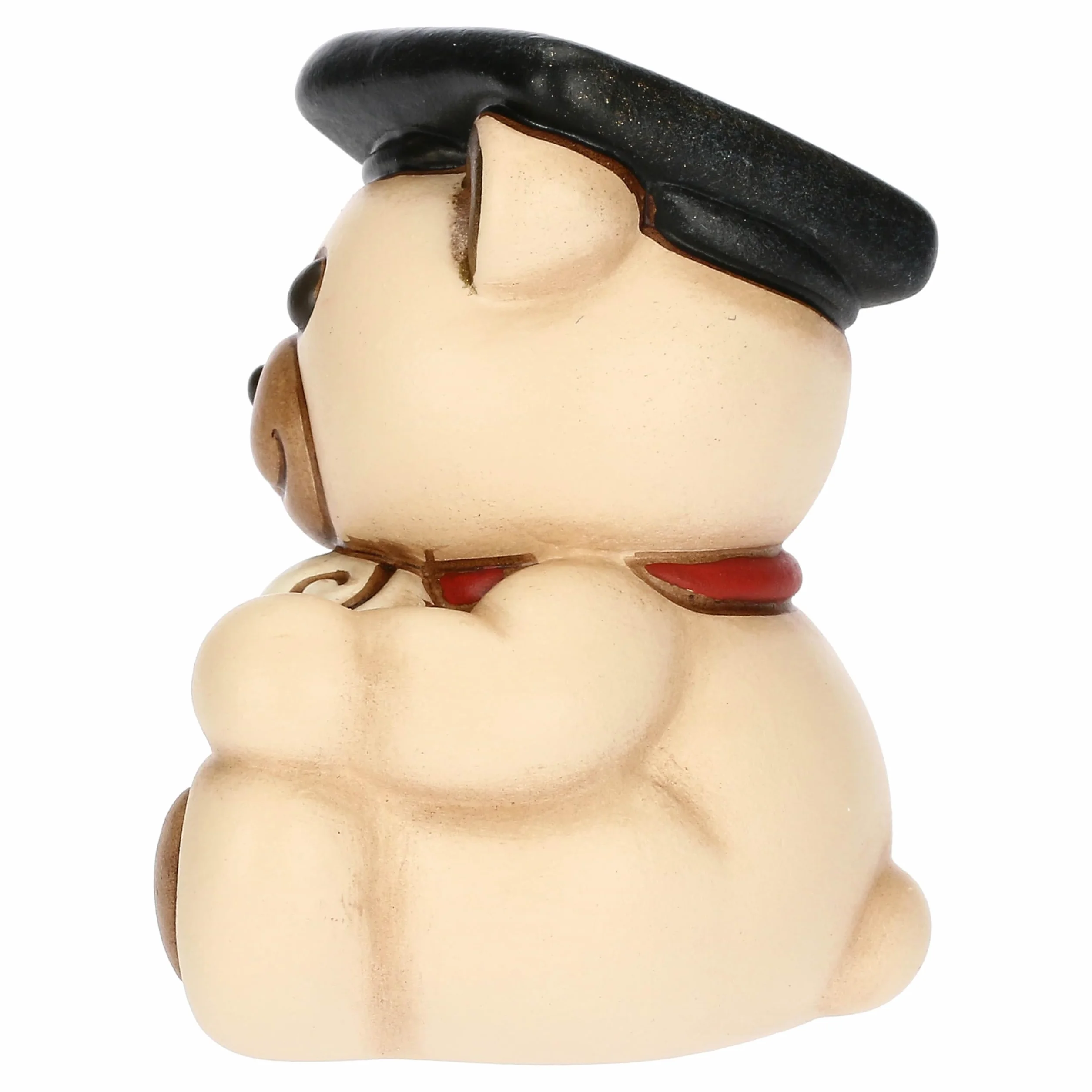 THUN Bomboniera Teddy Laurea Ceramica Decorata a Mano Piccola 5.5 x 4.7 x 7.7 cm