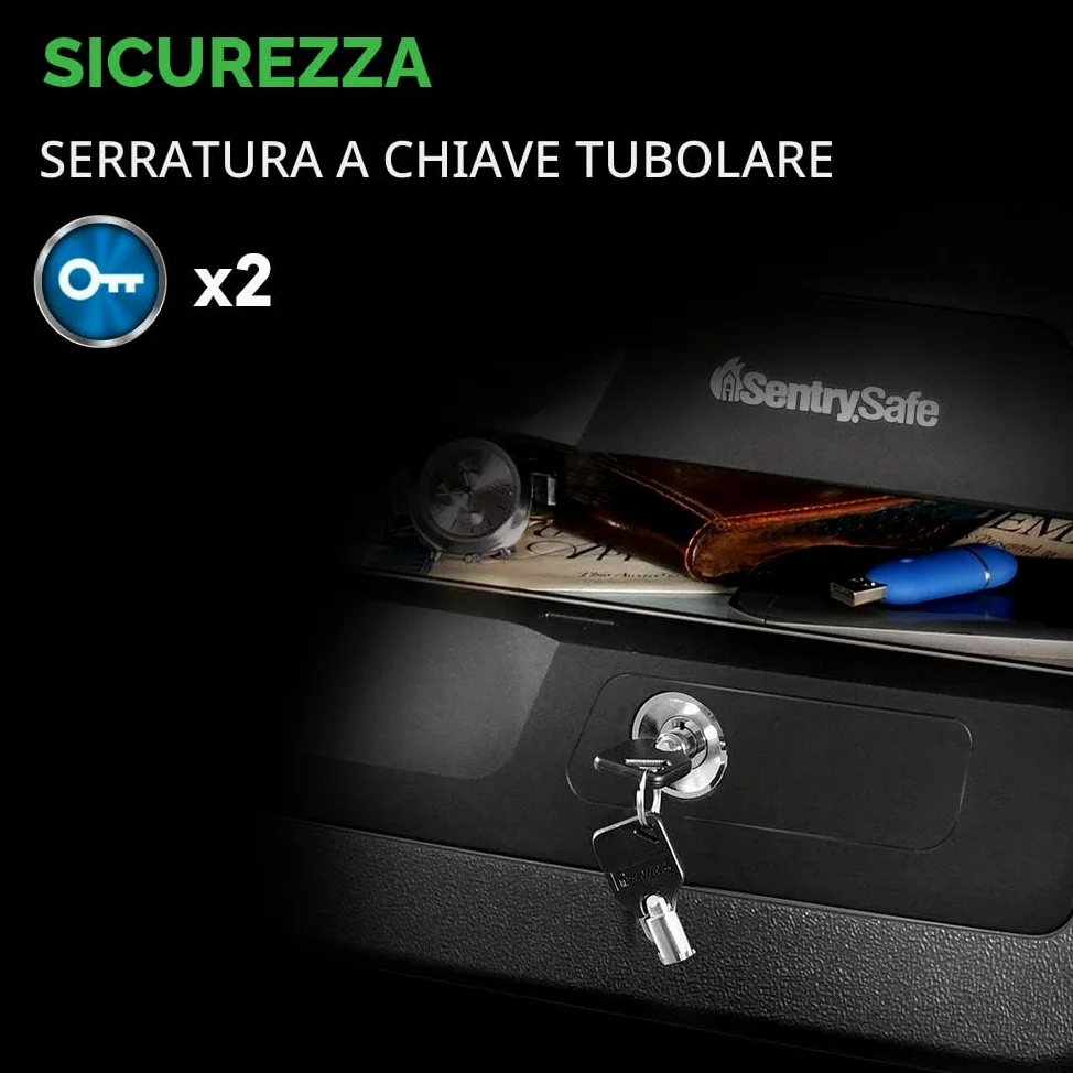 SentrySafe CHW30220 Cassaforte ignifuga, Grigio e Nero, 0.36 Cubic Feet