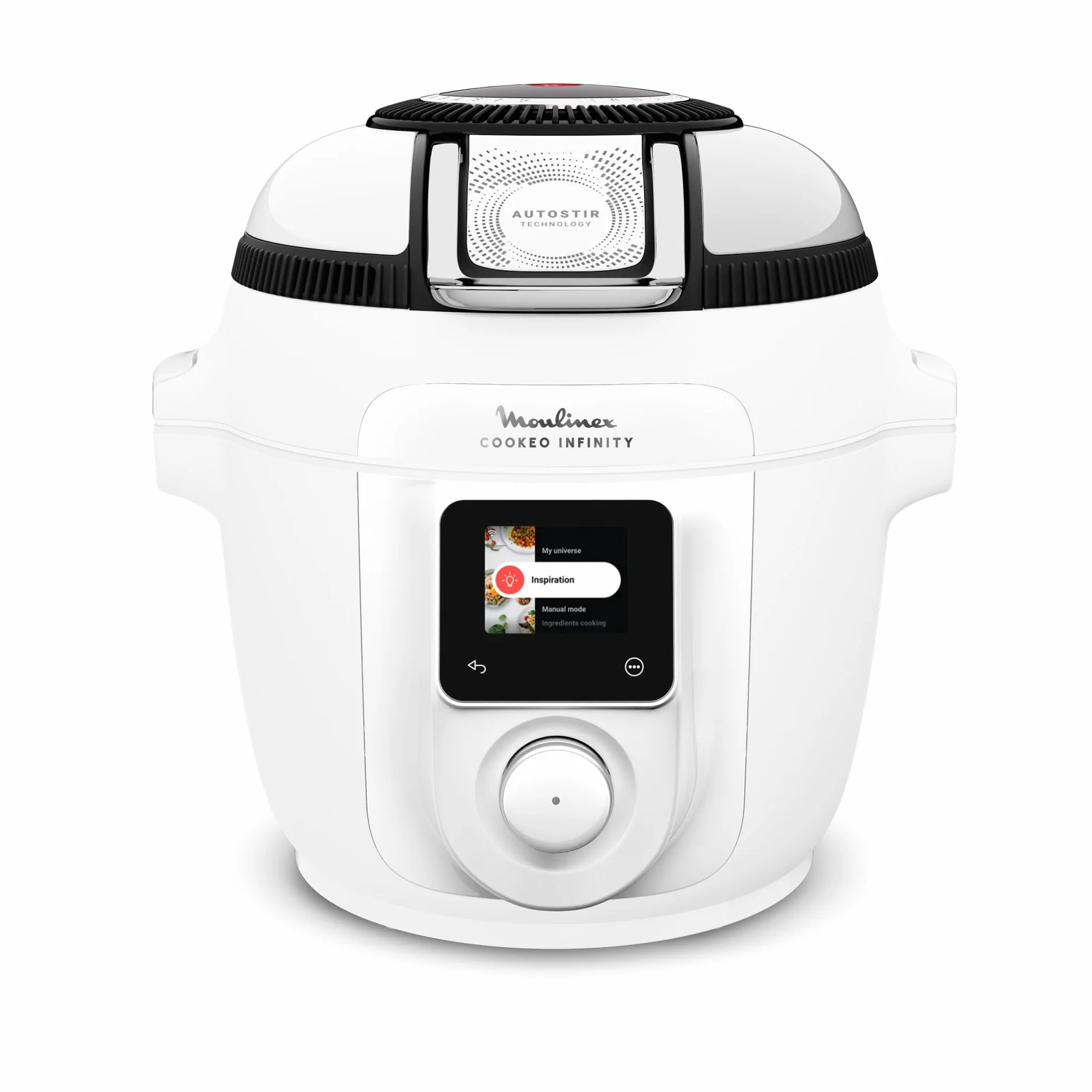 Moulinex Cookeo Infinity, Multicooker con Pala Mescolatrice Automatica, 20 Modalità di Cottura, Pentola a Pressione, Friggitrice ad Aria, Cottura a Vapore, con Schermo LED Wi-Fi collegato, CE9821