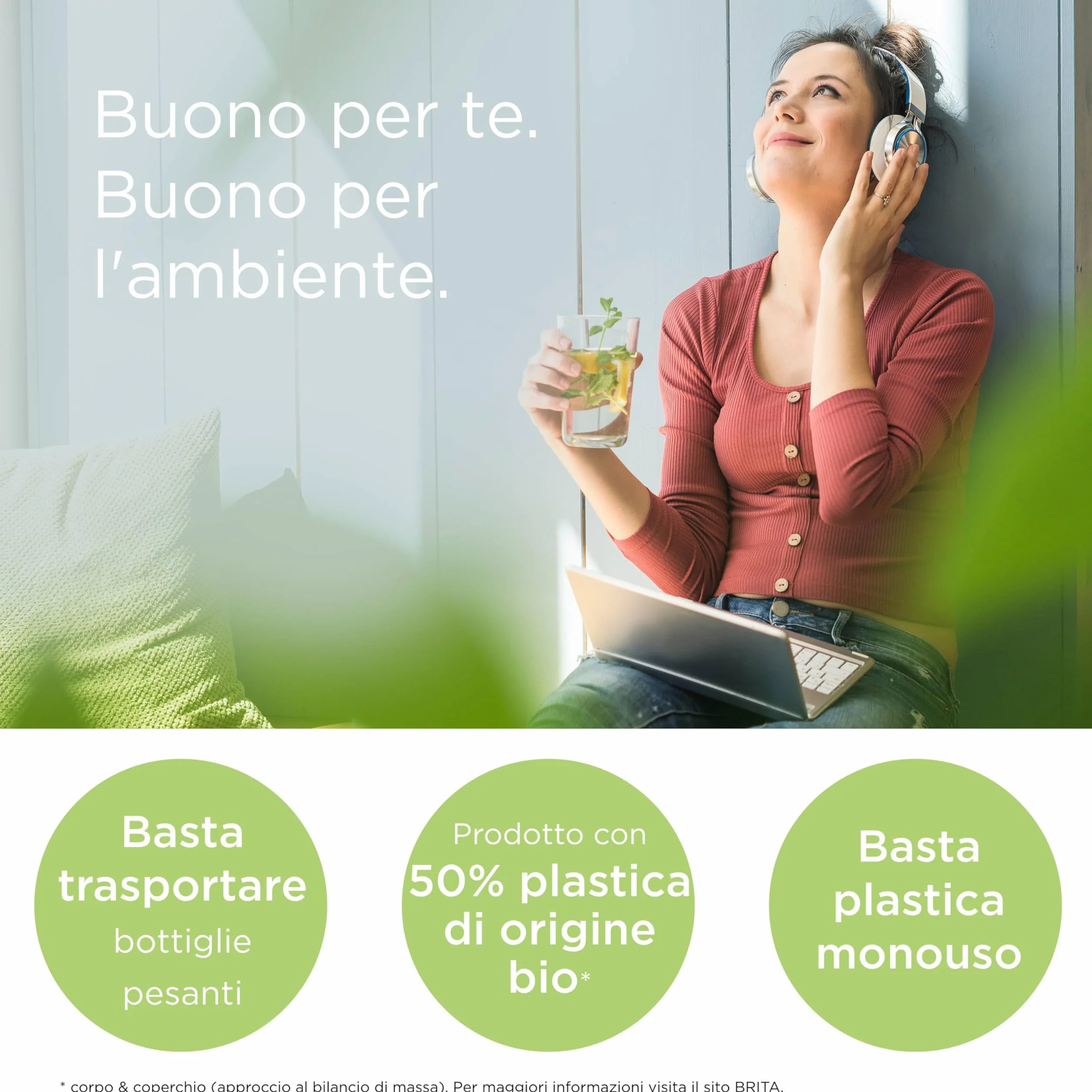BRITA Marella Caraffa Filtrante Acqua 2.4L con Filtro MAXTRA PRO All-in-1