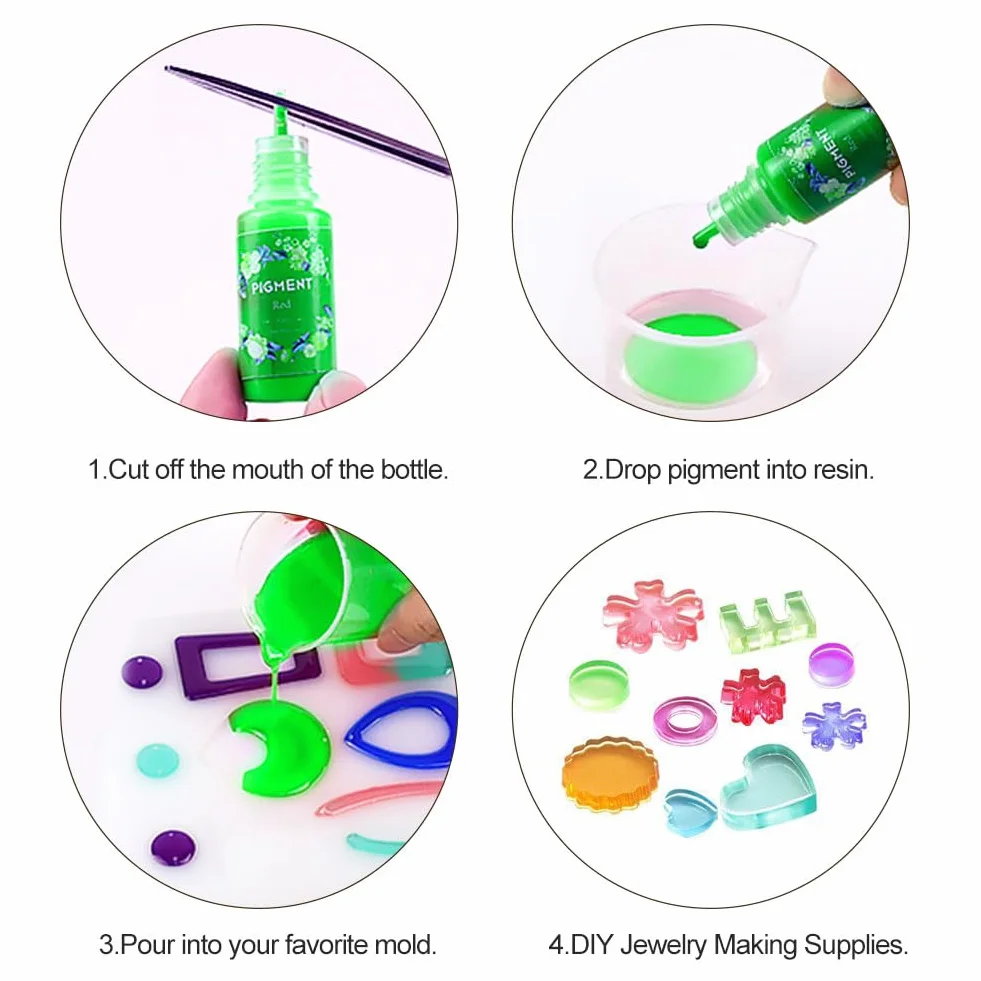 Colorante Liquido per Candele - Set 12 Colori in Cera 10ml per Cera di Soia e d'Api