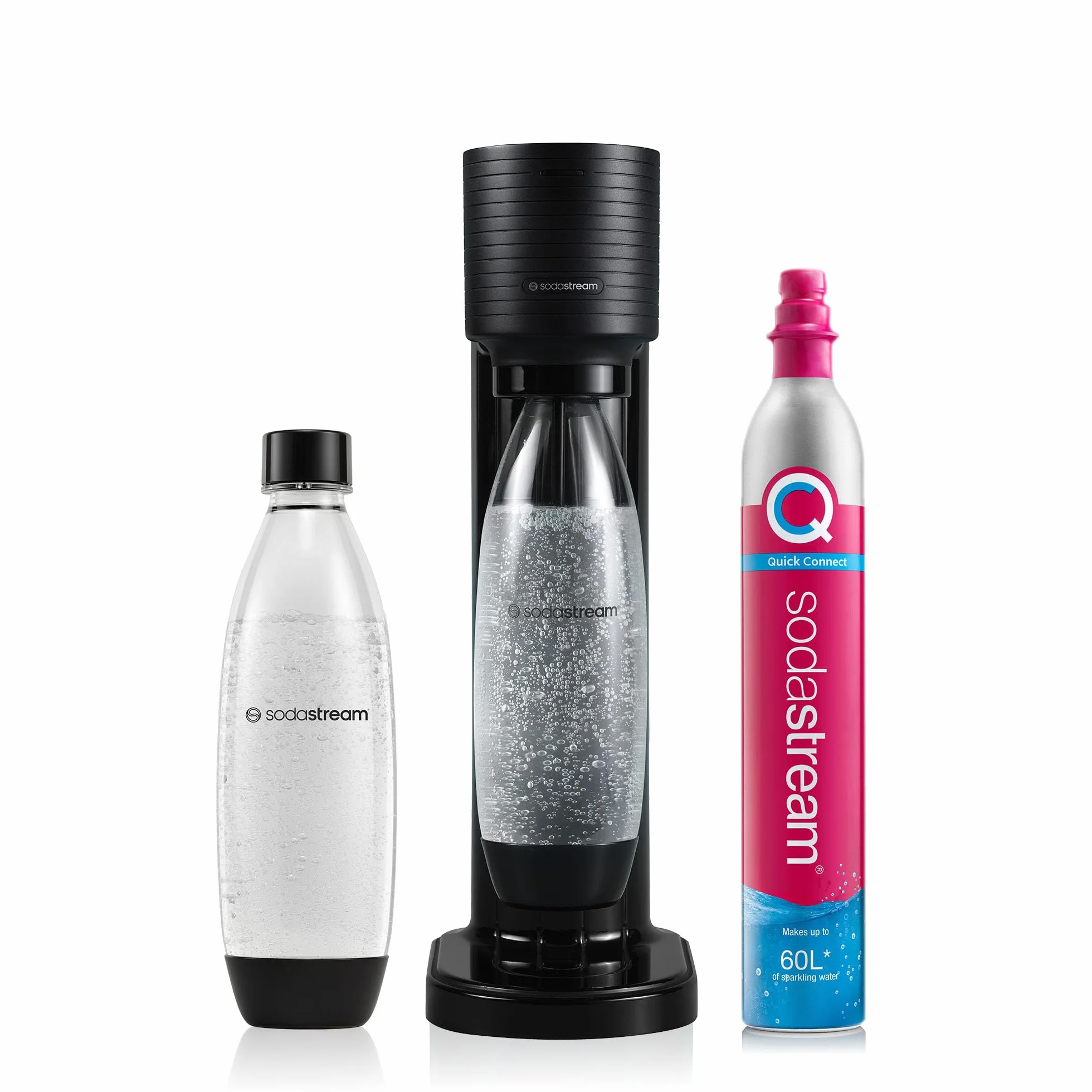 SodaStream Gasatore d'Acqua Gaia Nero Include Cilindro CO2 425gr