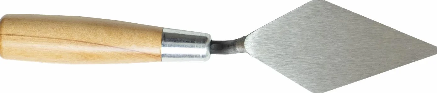 Marshalltown 46 114S Archaeology Trowel, Rigida a Punta in Stile londinese, con Manico in Legno, cazzuola in Acciaio, Dimensioni: 102x51 mm, Argento