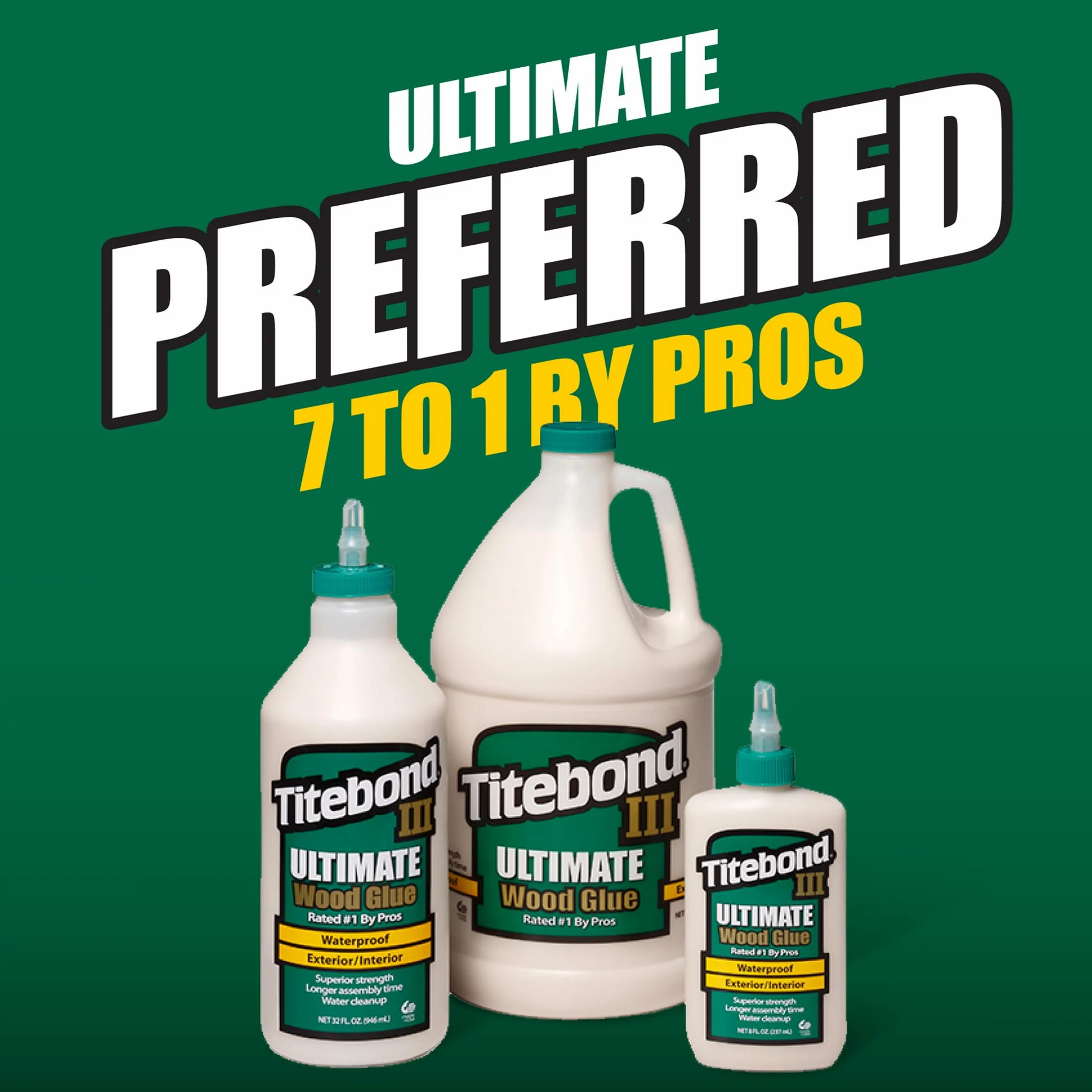 Titebond III Ultimate Wood Glue 2,15 Gallons