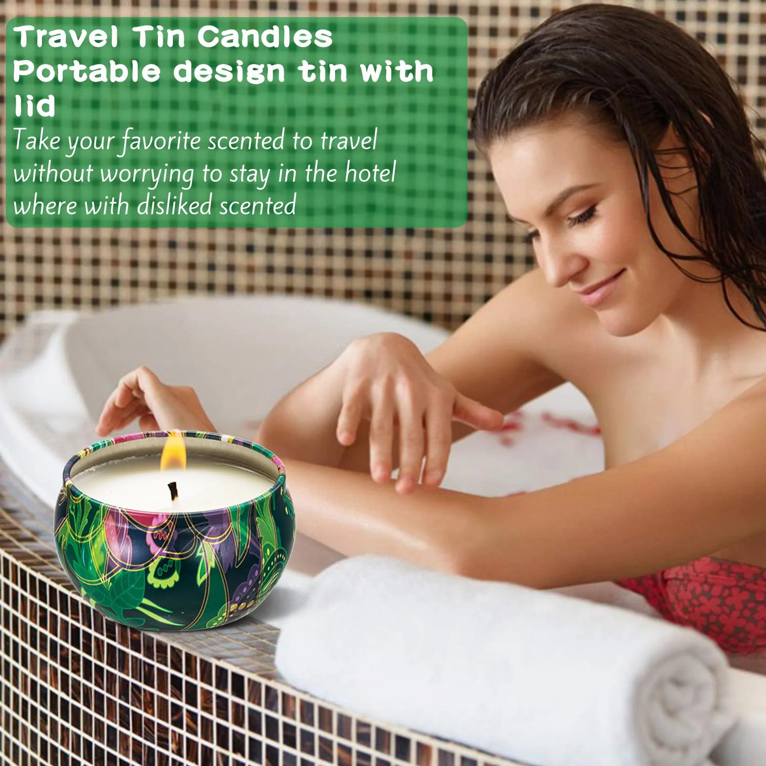 Kit di produzione di candele di cera fai da te, candele fai da te, kit fabbricazione candele profumate, 50 stoppini di candela, 1 vaso di fabbricazione, 8 scatole di vasi, 56 adesivi per