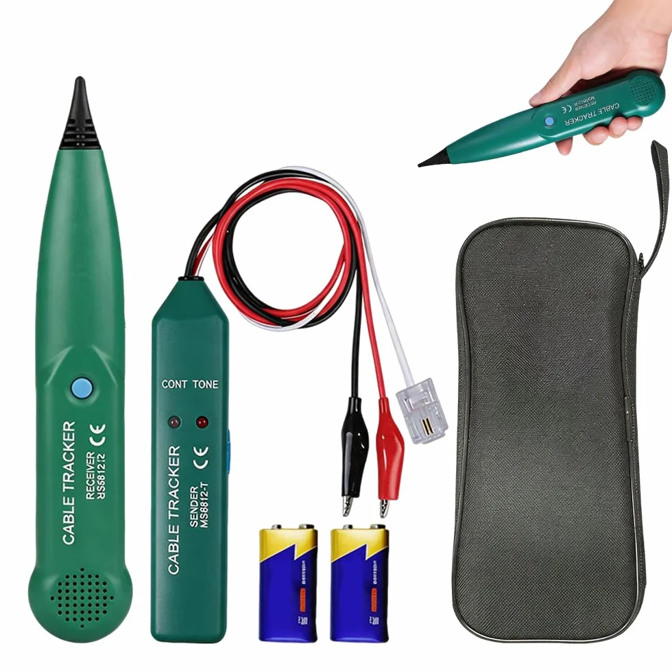 Cable Tracker, HOVCEH Rilevatore Cavo Rotto Robot Tagliaerba Include Due Batterie da 9V, Portatile Tracciatore di Cavi, Semplice da Usare Cercacavi Giardino Automower