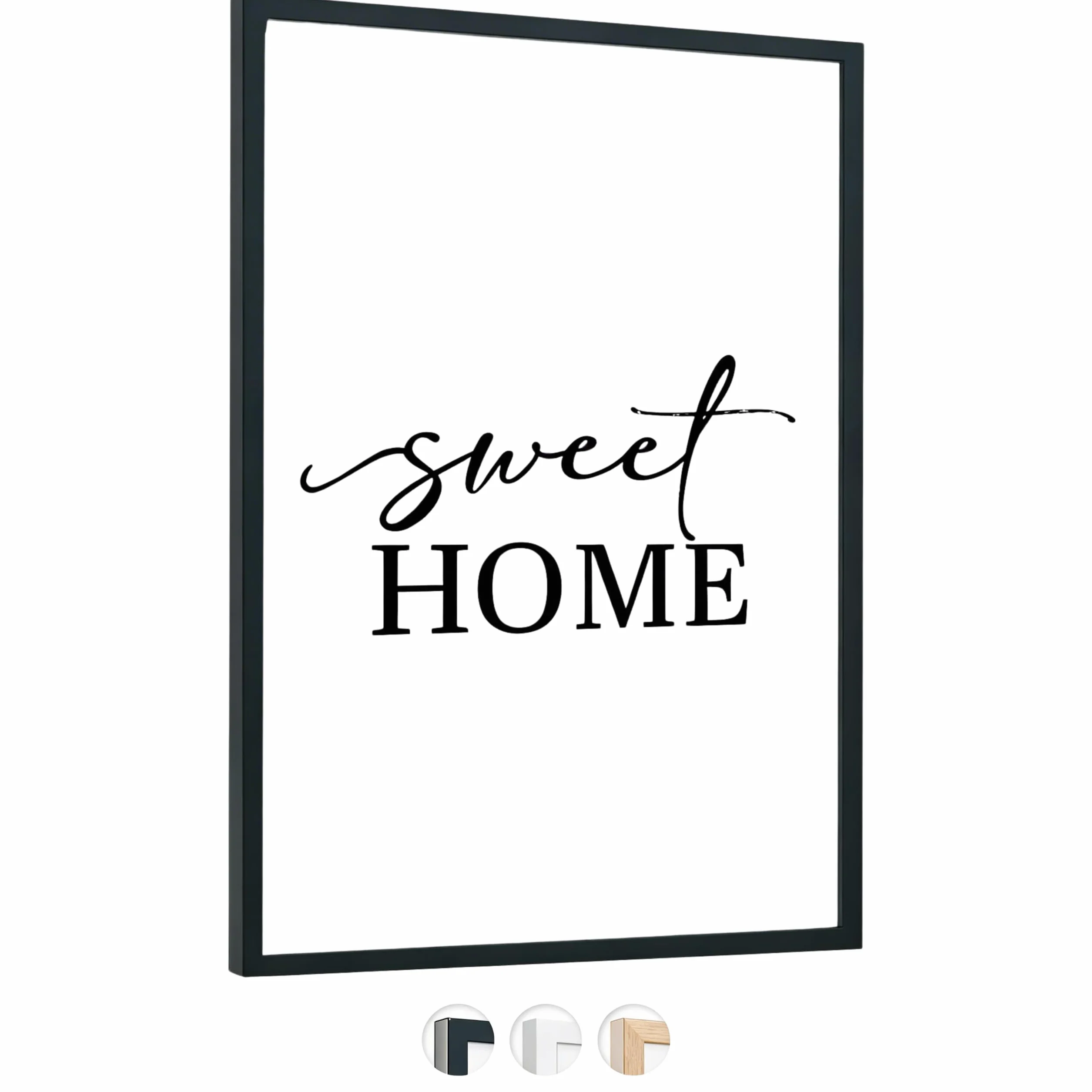 edihome, Cornice A3, (1 unità), 29,7 x 42, Legno, Portafoto, Laminato Acrilico, per Diploma Universitario, da Parete, Poster, Cornici, per Quadri (Nero, 1 unità)