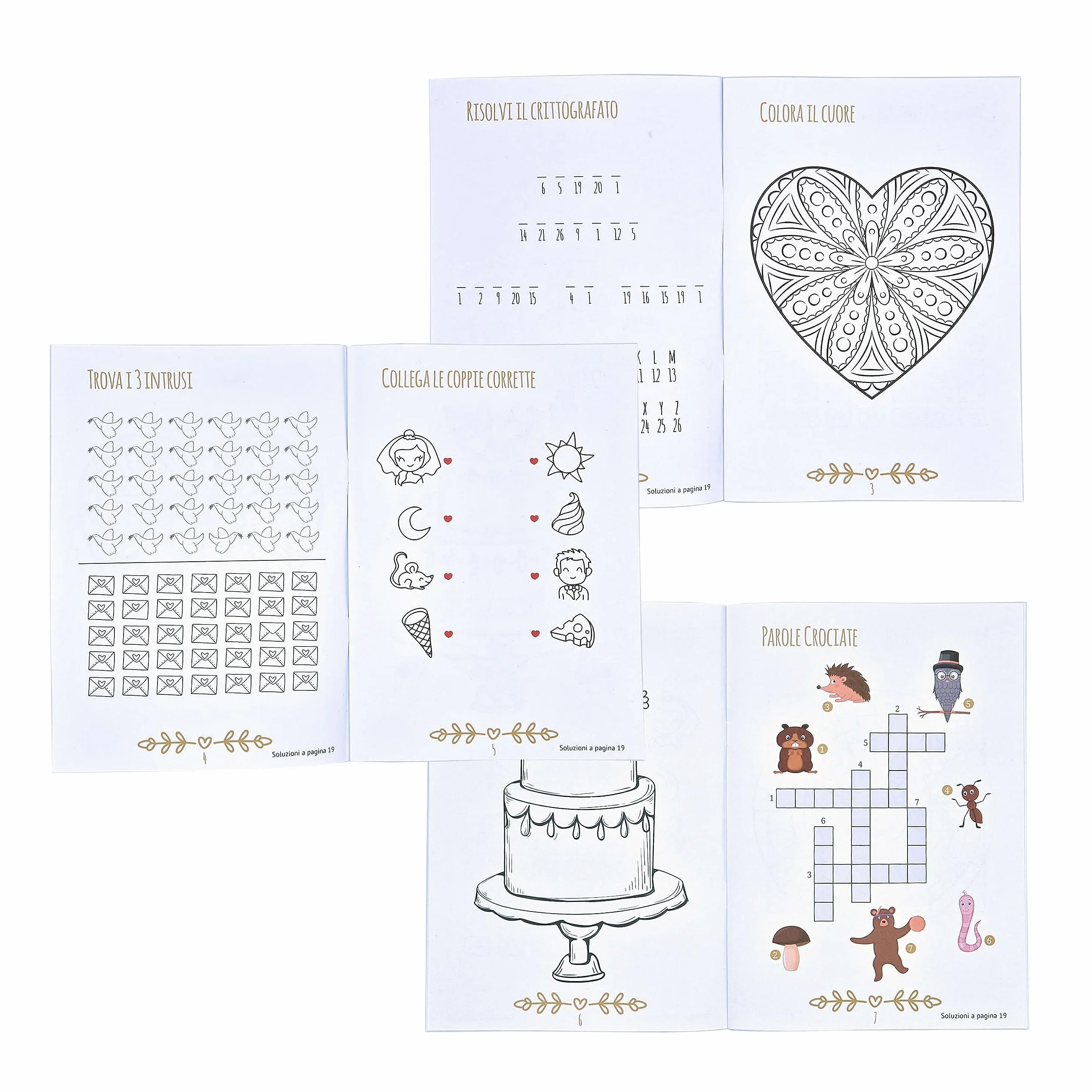 JEKA 10 Libri di attività da colorare per bambini per matrimoni, Regali per gli invitati