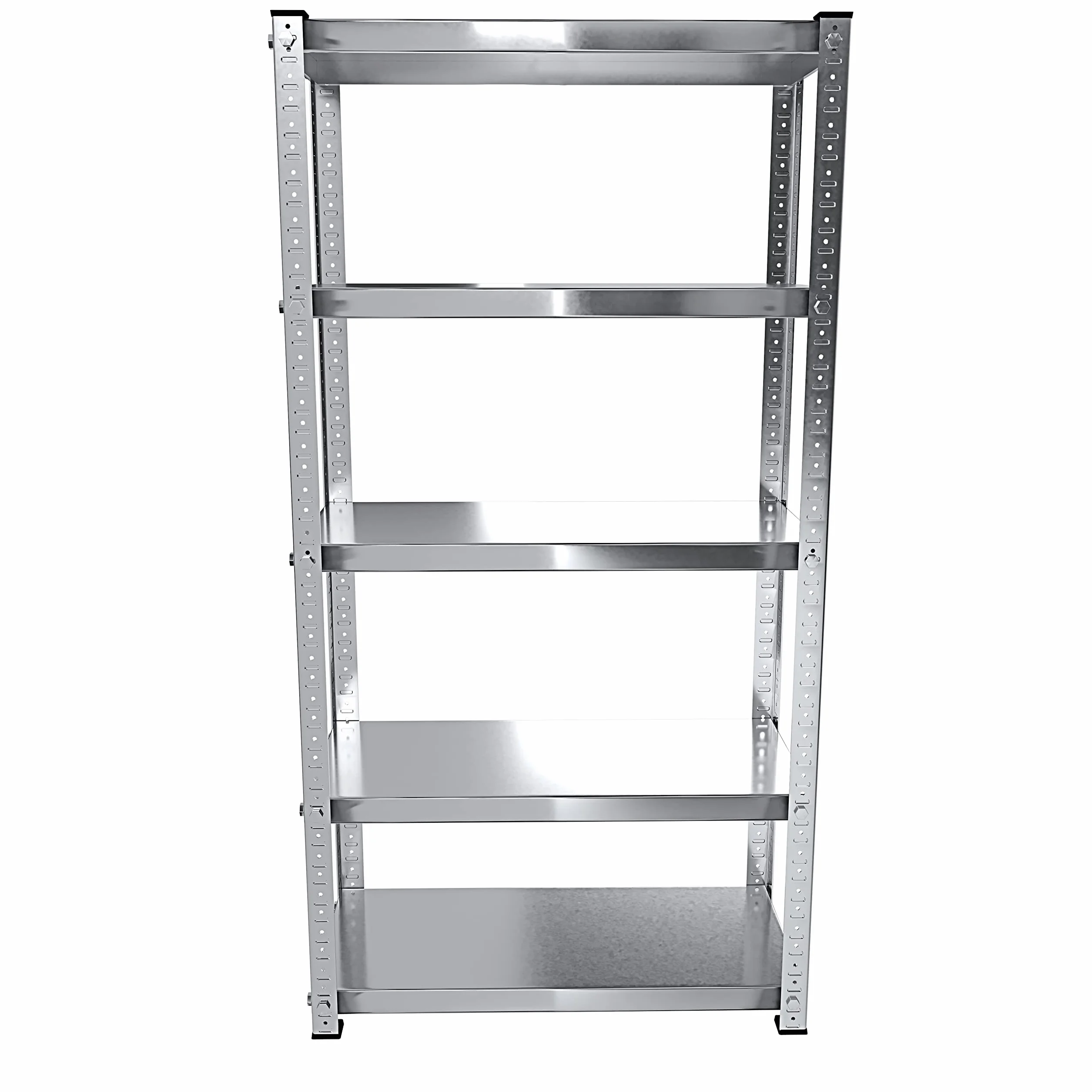 Arreditaly 2 Scaffali In Metallo Scaffale Alta Portata Con 5 Ripiani Regolabili Ideale Per Garage Officina Cantina Capannone Magazzino Design Modulare 187 x 100 x 30 cm (2)