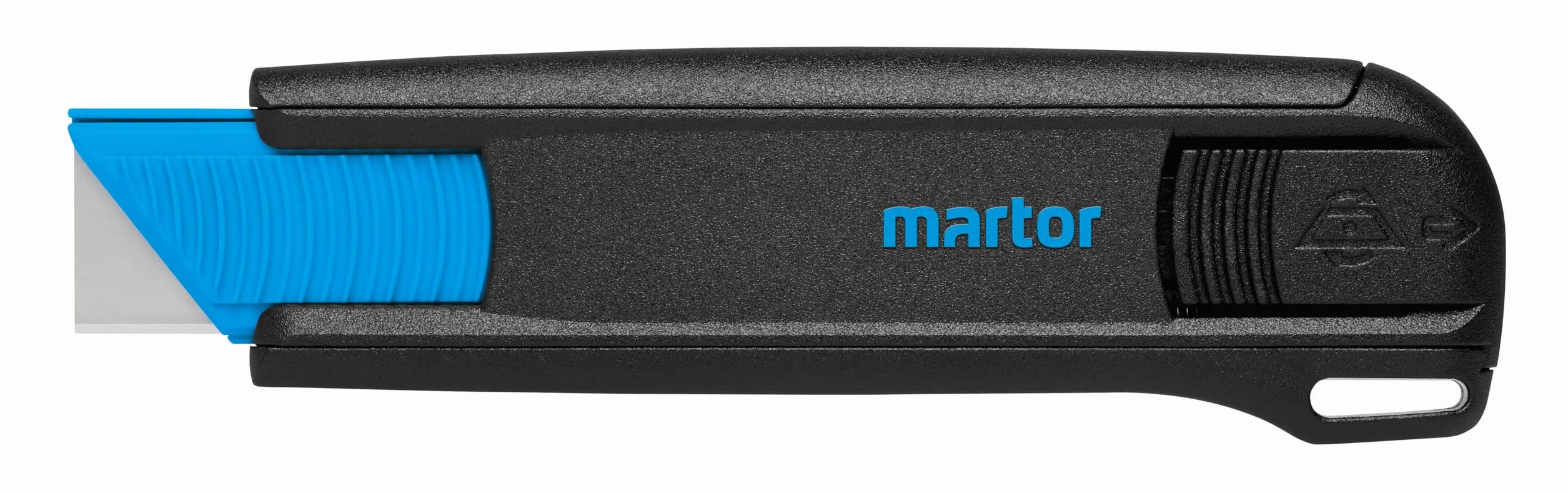 MARTOR Coltello di sicurezza con retrazione della lama, SECUNORM 175, coltello professionale per Cutter, Coltello per cartone, piccolo, in plastica, Per mancini e destrorsi