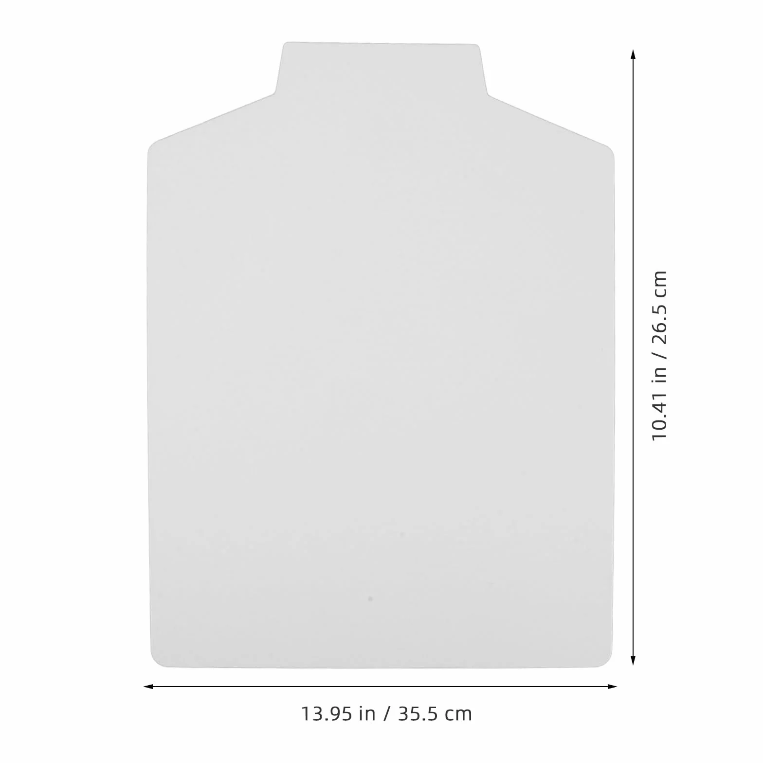 Pannello Pieghevole per Camicie in Carta Bianca, Supporto per Piegare Magliette, 26.5x35.5 Cm Angoli Arrotondati, Confezione da 20 Fogli Pratici