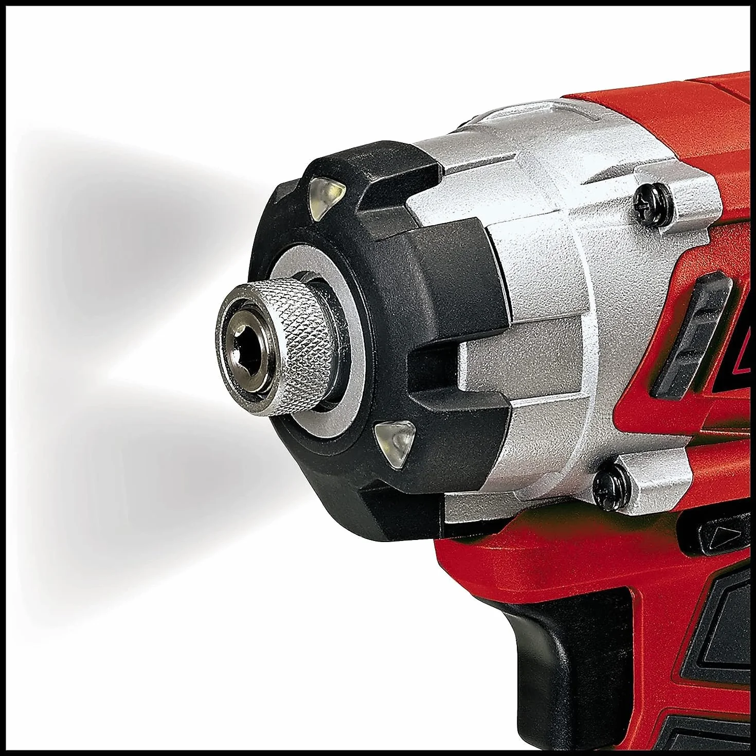 Einhell TE-CI 18/1 Li-Solo Avvitatore a impulsi a batteria Power X-Change (18V, giri al min. 0-2300, torsione 140Nm, attacco bits esagonale, 3 luci, senza batteria e caricabatteria)