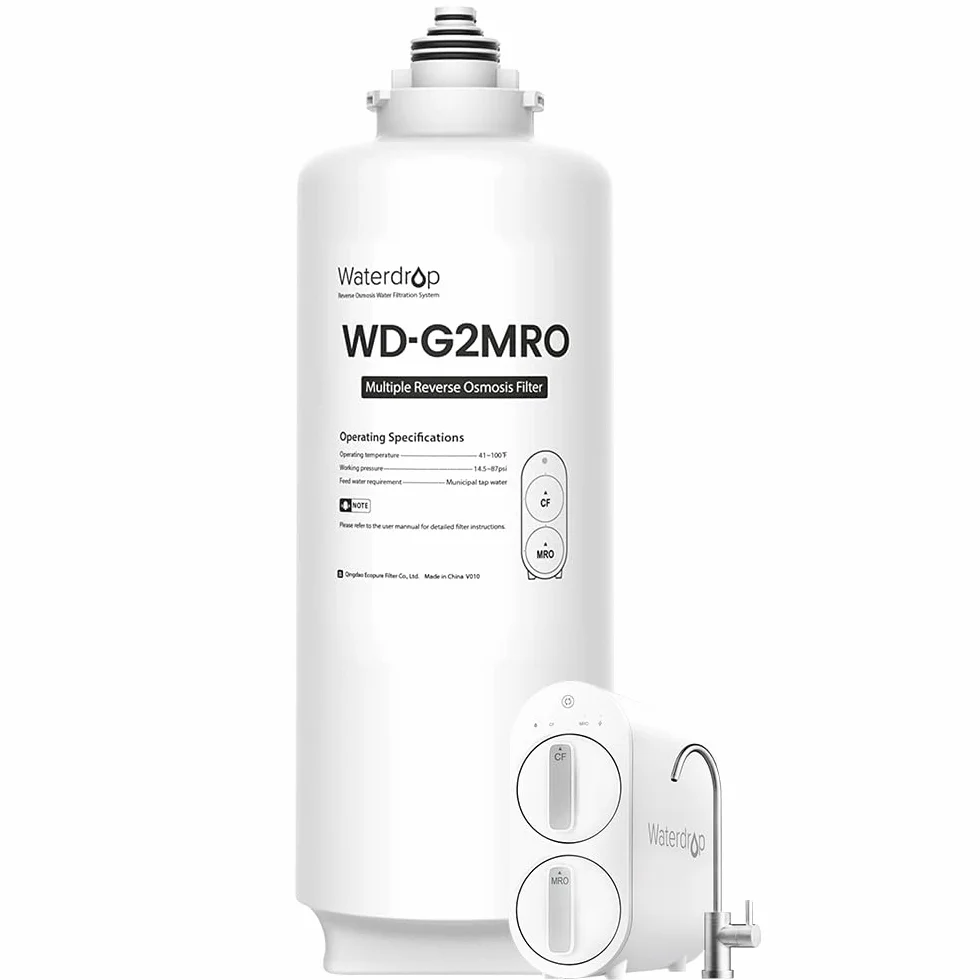 Waterdrop WD-G2MRO Filtro, Durata 2 Anni, Sostituzione per WD-G2-B, Sistema ad WD-G2-W Osmosi Inversa