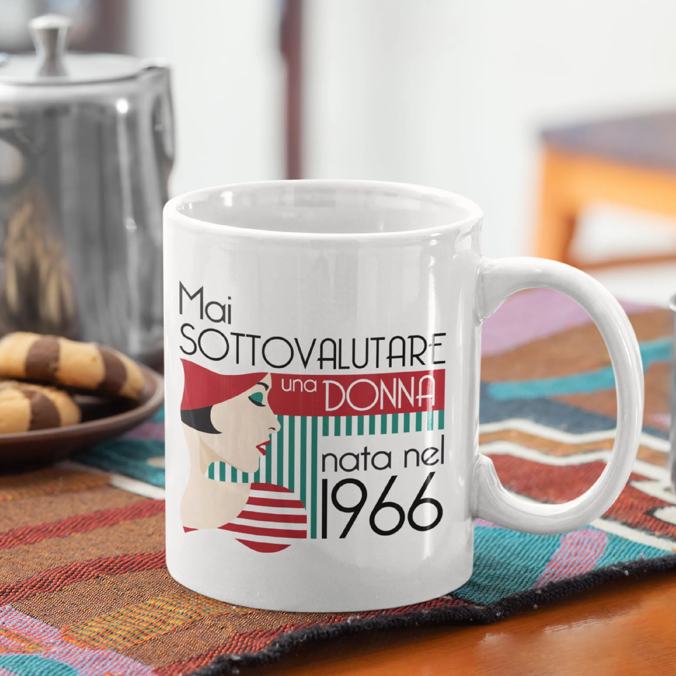 Gesar Tazza 50 Anni Donna Regalo Compleanno Idea Regalo Divertente Cinquantesimo