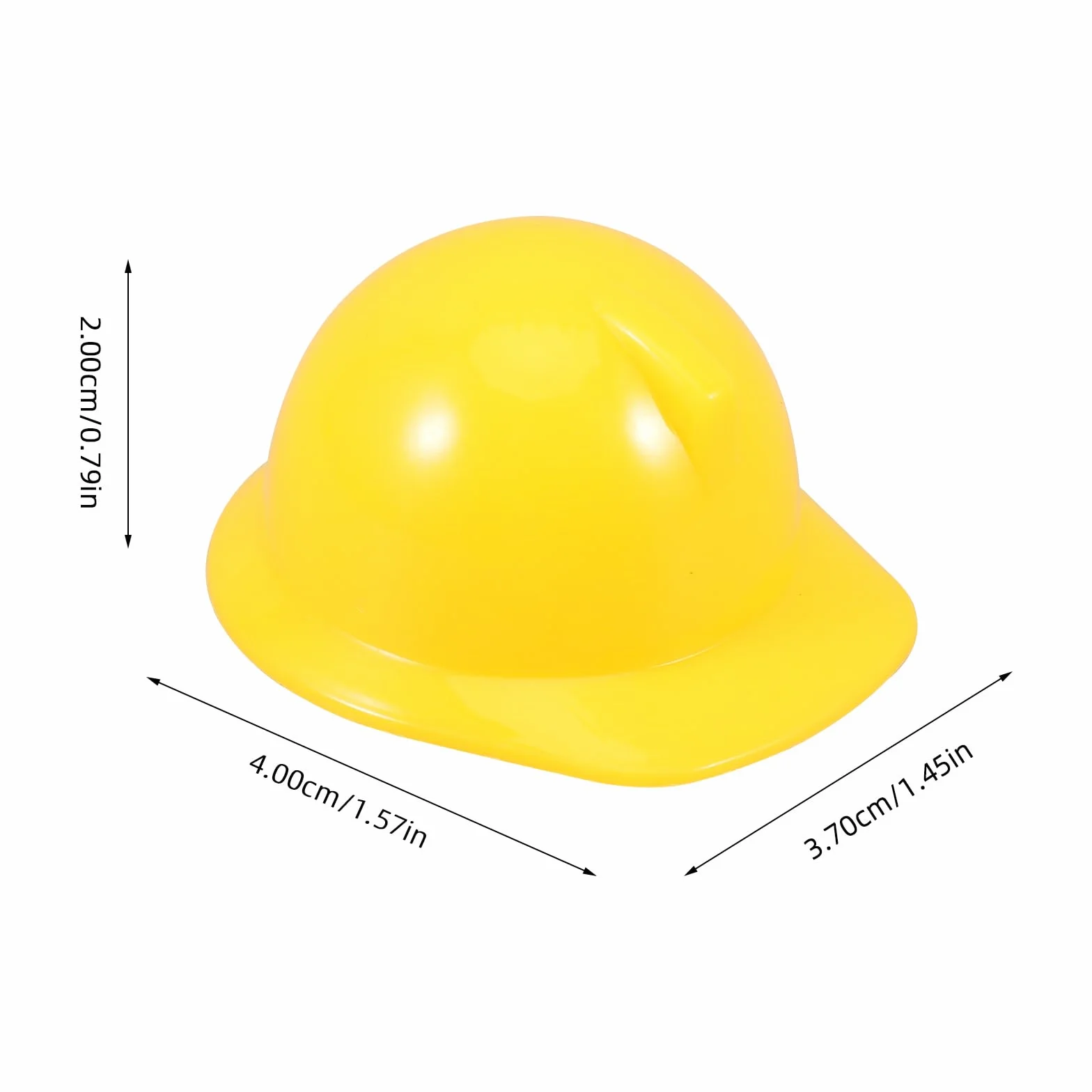 BESTonZON 10 Mini Casco Protettivo per Lecca Lecca Caramelle Uccelli, Piccolo Cappello Costruzione Animali Domestici Bambole