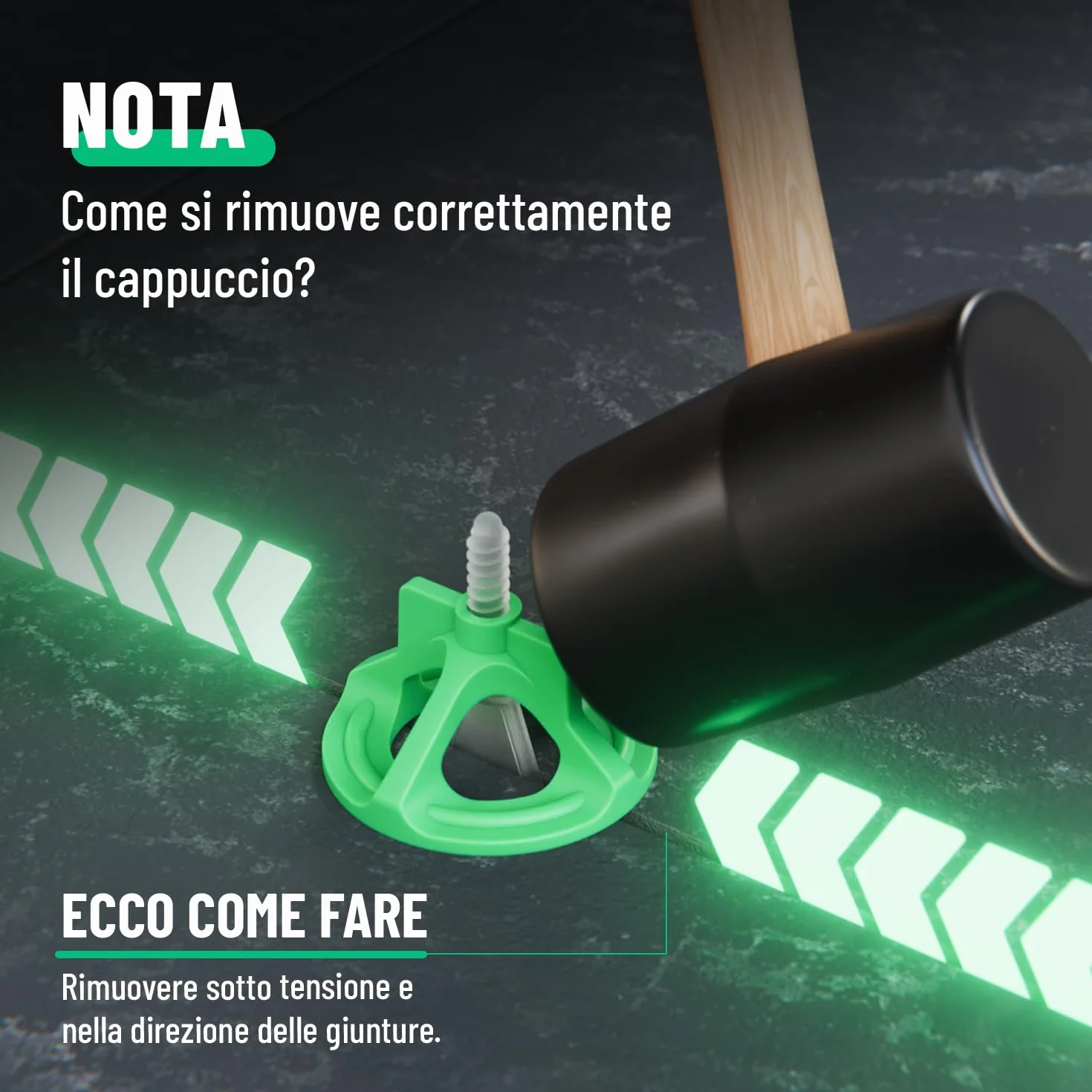 greate Sistema di livellatori per piastrelle da 250 Pezzi 2mm - Set per la Posa con 100 Clips, 100 Cappucci a Vite e 50 Crocette per piastrellisti - distanziatori per piastrelle 2 mm