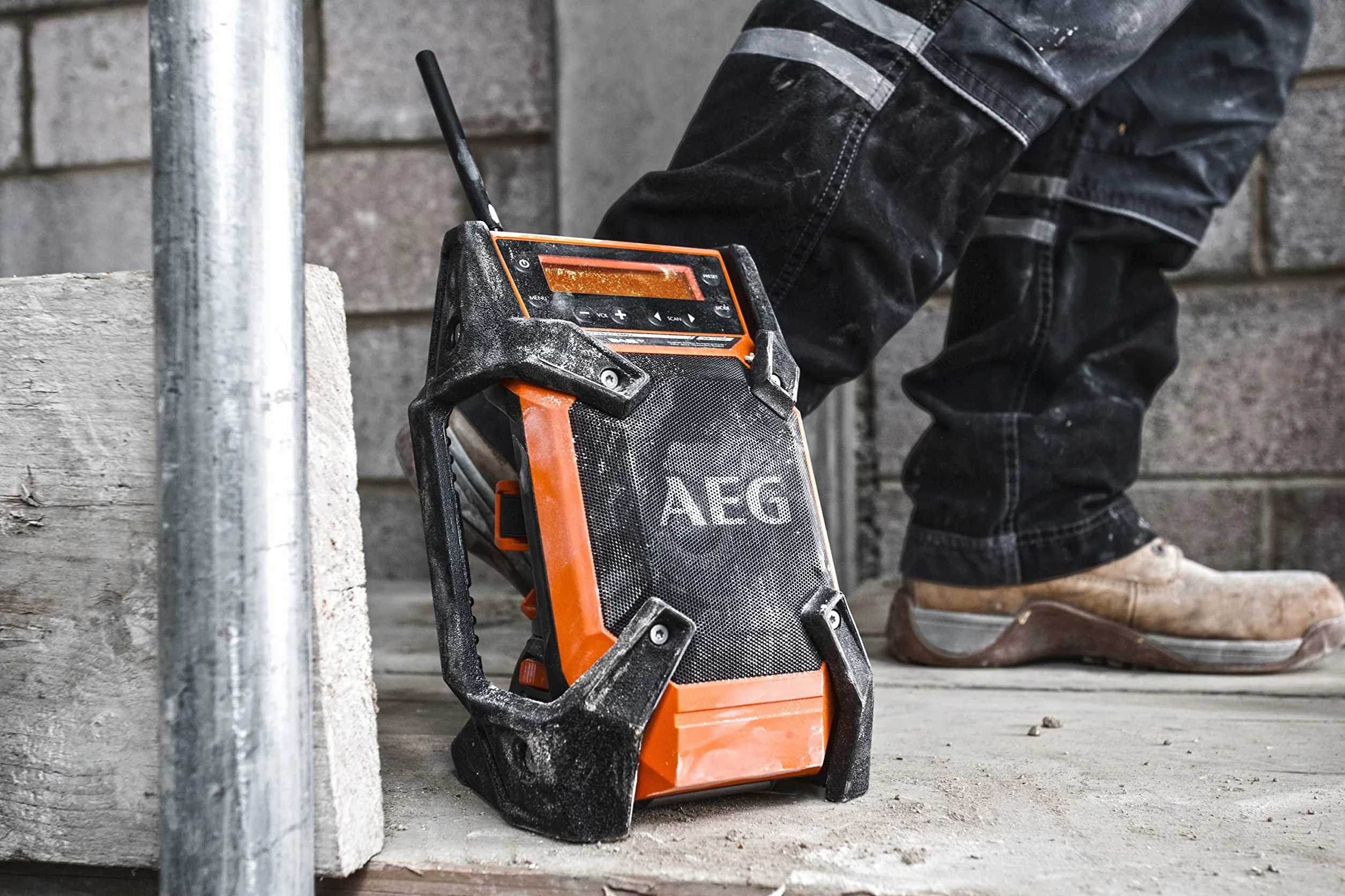 AEG 4935451539 Radio da Cantiere 12 V-18 V Dab+ Usb Senza Batteria Né Caricatore Br 1218C-0